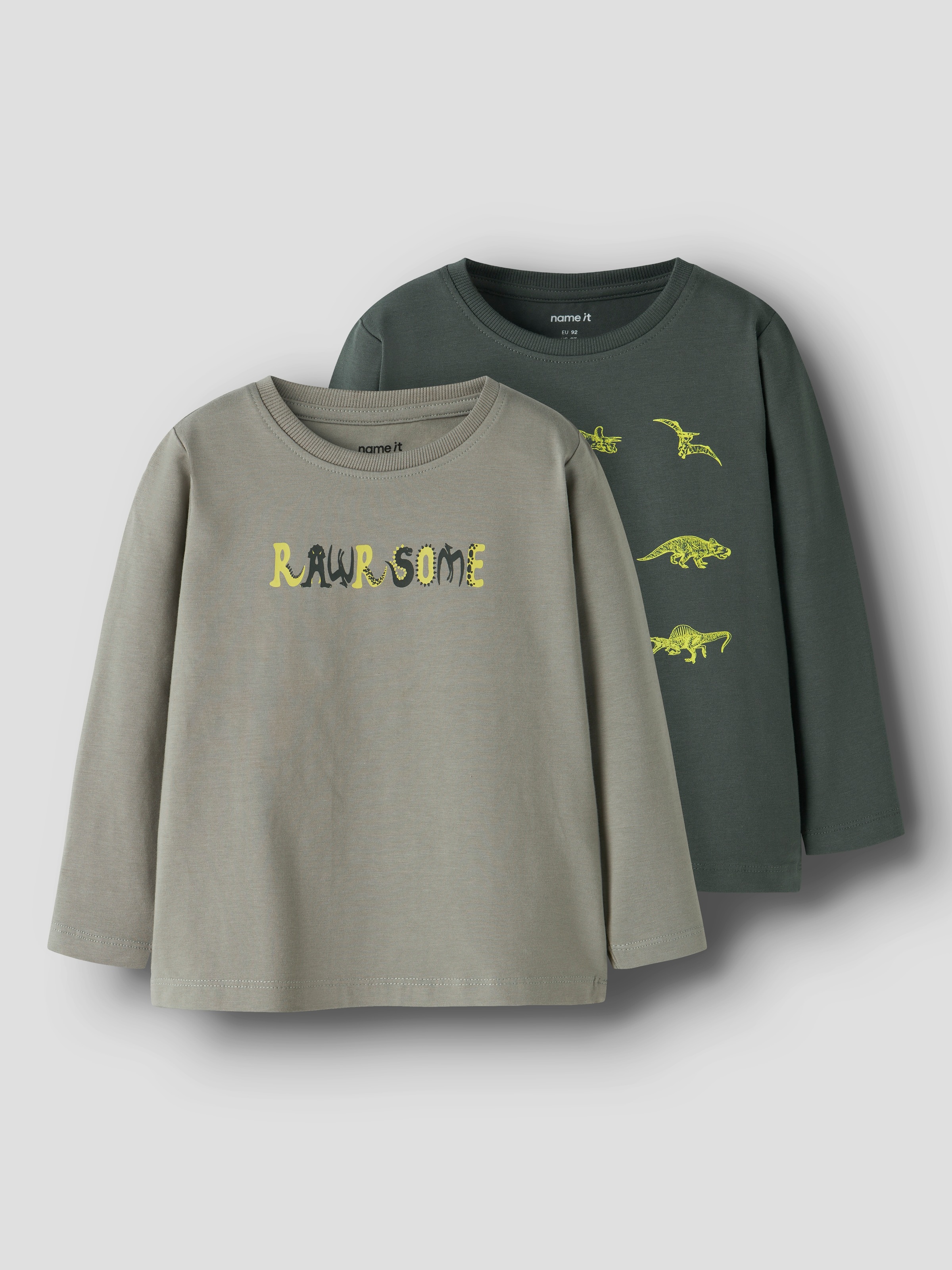 Name It Langarmshirt »NMMVUX 2P LS TOP« Packung, 2 tlg. Baumwollmischung, regular fit