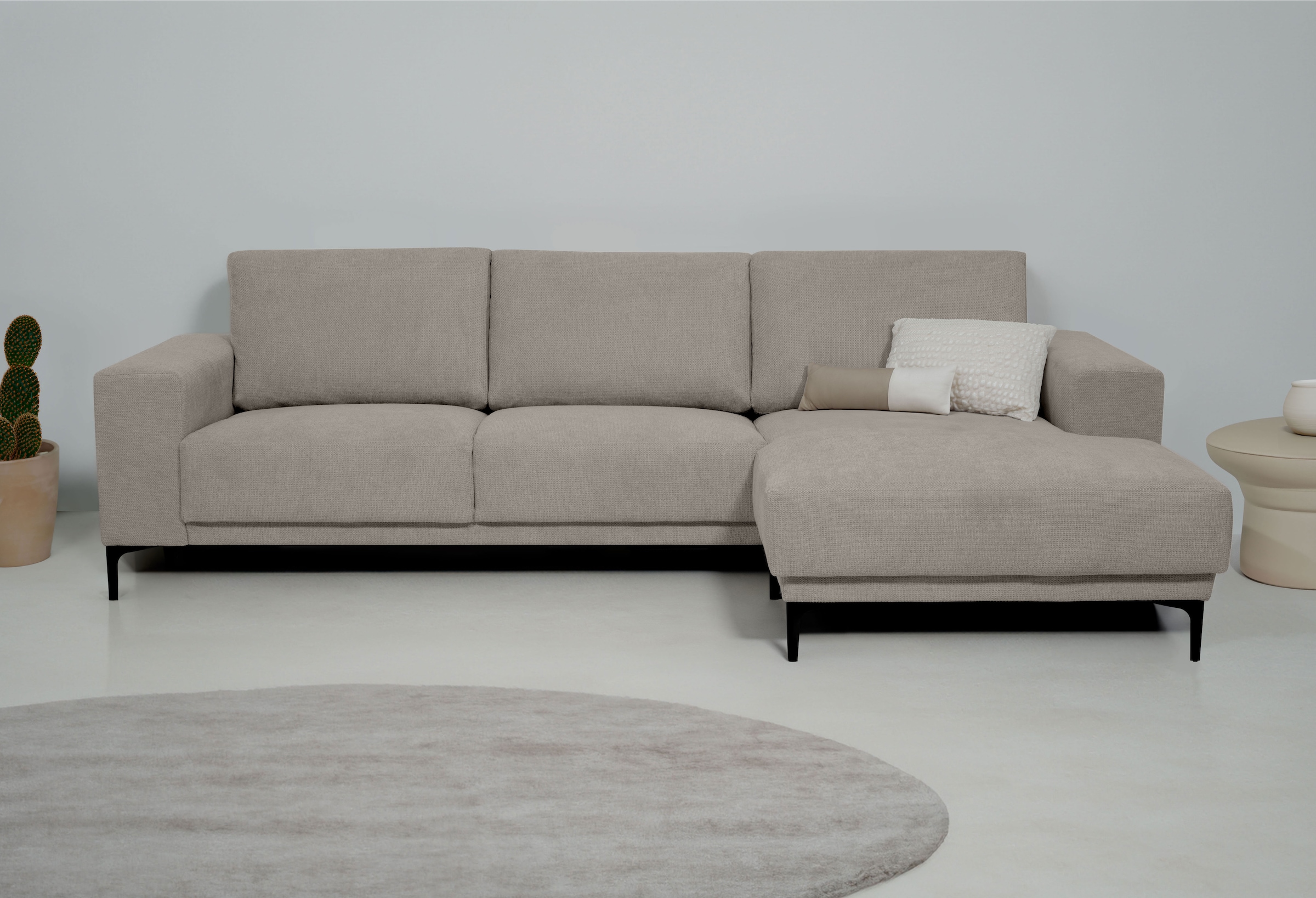PLACES OF STYLE Ecksofa "Xander, L-Form," Breite 280 cm, Soft-Touch Chenill günstig online kaufen