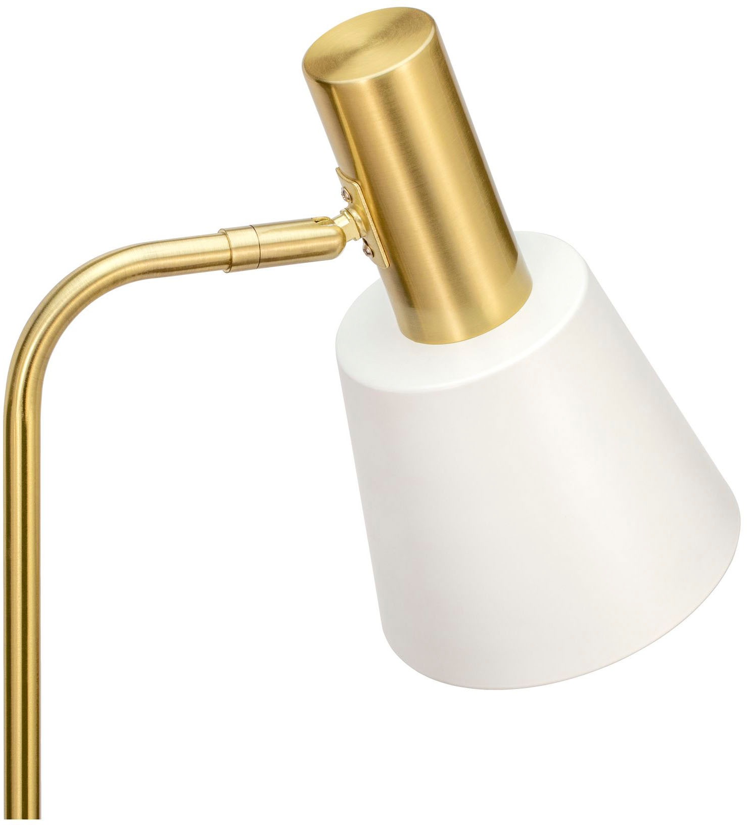 Metall kaufen »Grand Gold, E27, auf 1 Stehlampe Weiß, Rechnung flammig-flammig, Elegance«, Pauleen