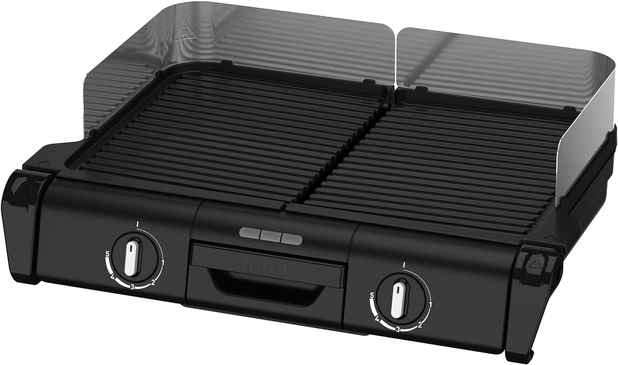 Tefal Tischgrill »TG800N Family-Grill«, 2400 W, Indoor- & Outdoor-Elektrogrill, 2 Grillplatten, antihaftbesch., 2400 W