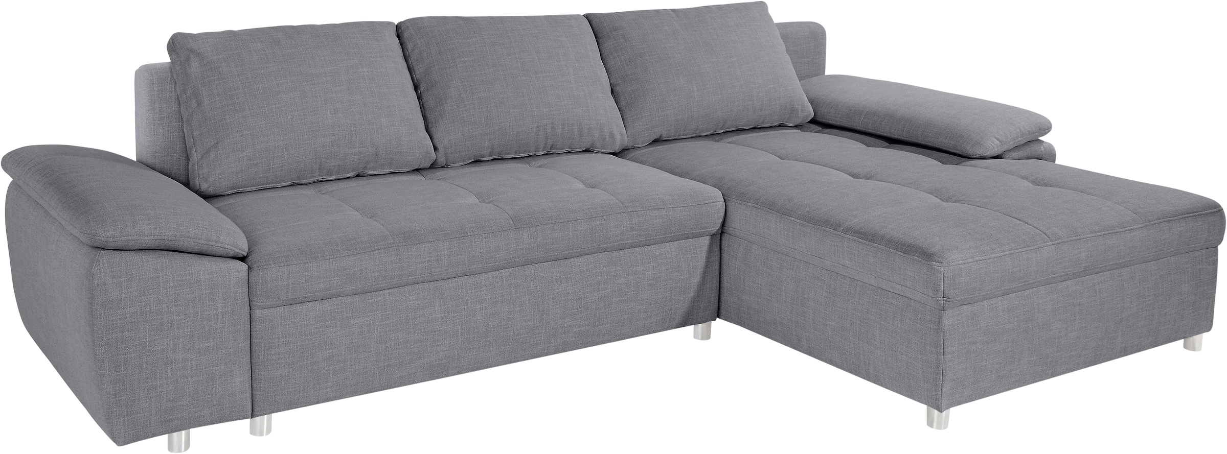 sit&more Ecksofa Labene, wahlweise mit Bettfunktion und Bettkasten, inkl. Rückenkissen