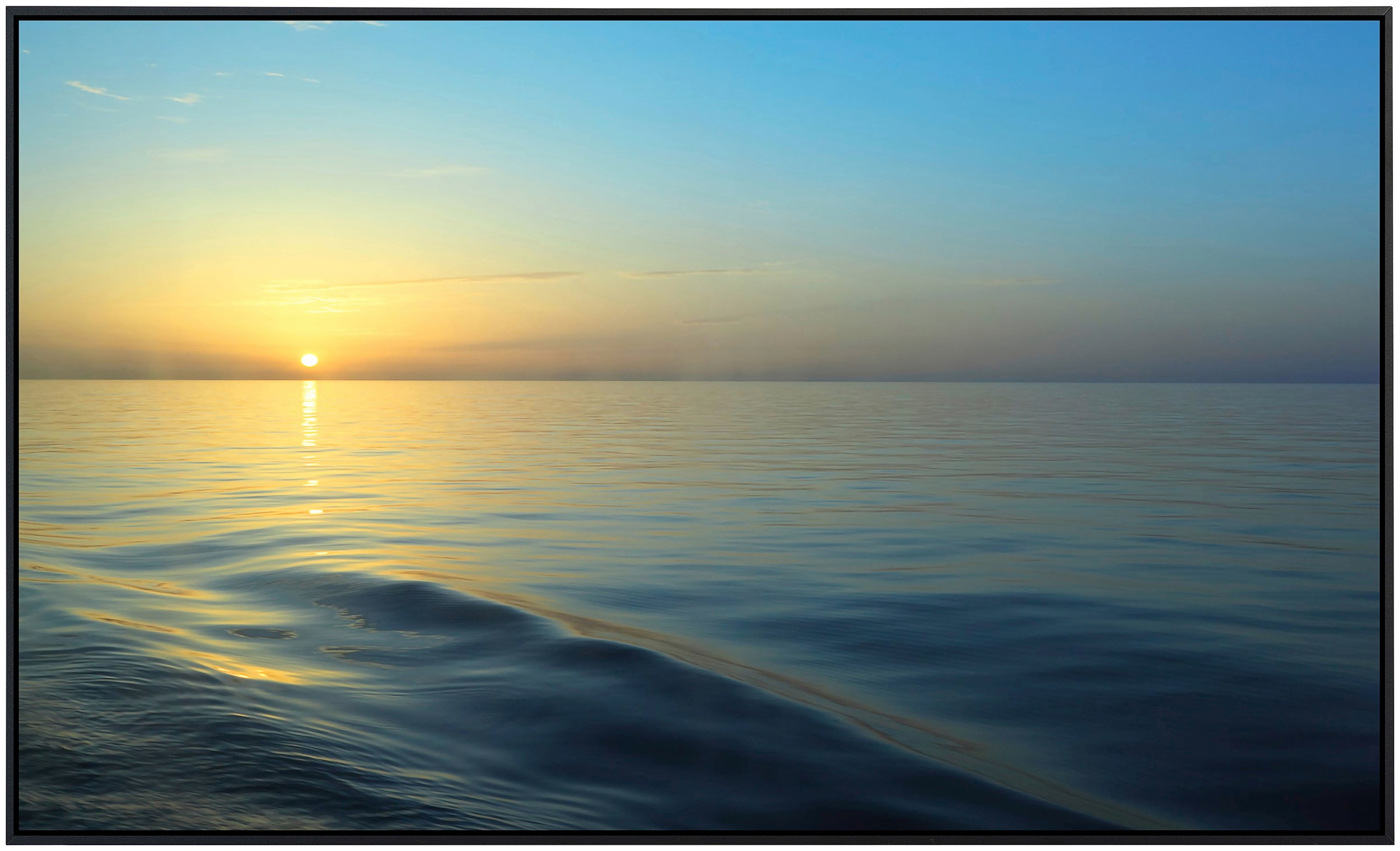 Papermoon Infrarotheizung »Sonnenaufgang vom Bootsdeck«, sehr angenehme Strahlungswärme