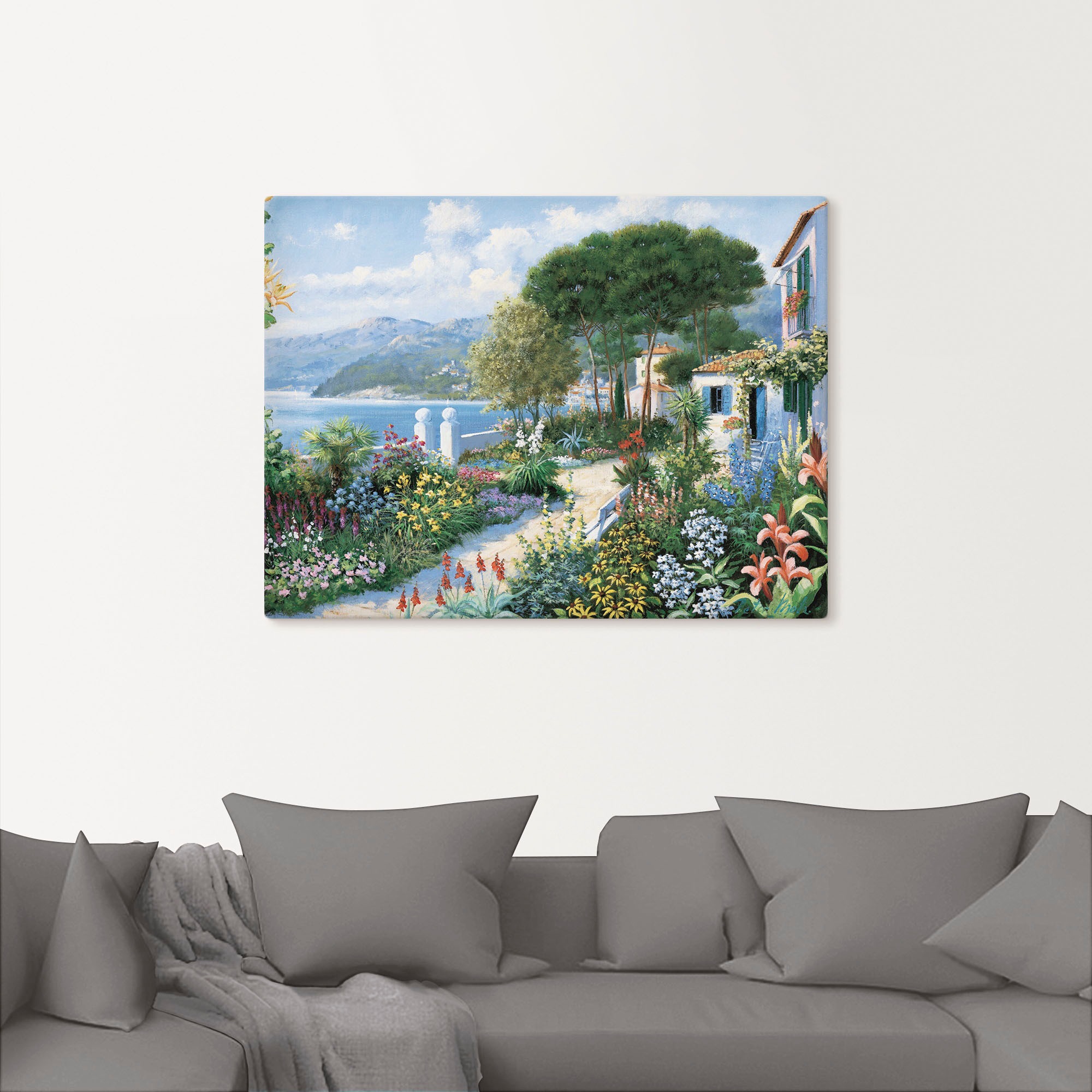 Artland Wandbild »Verstecktes Paradies« Garten 1 Stk. tlg. als Leinwandbild günstig online kaufen