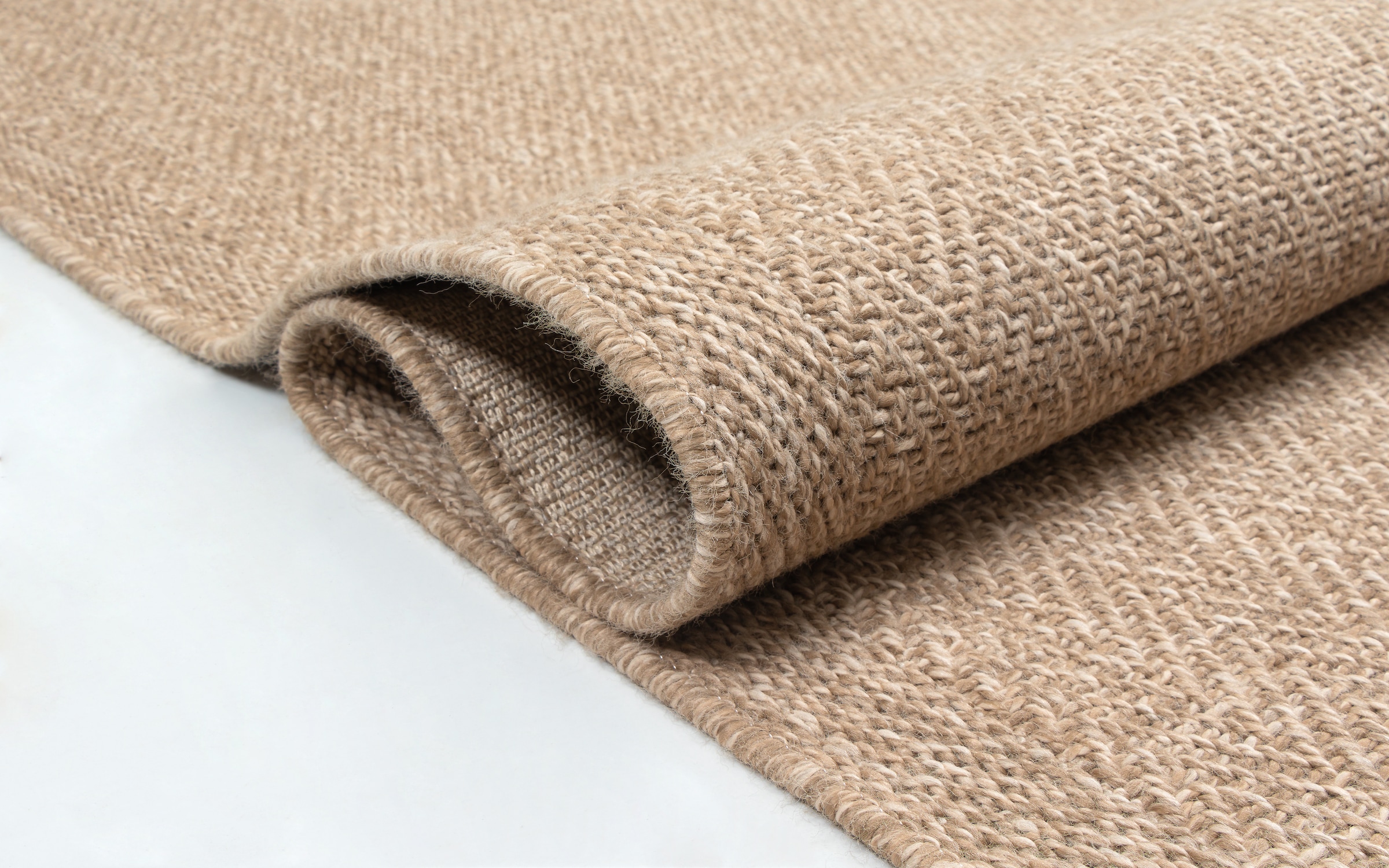 merinos Teppich »Kenzy« rund 10 mm Höhe robuster In- und Outdoor Teppich im natürlichen Jute-Look, wetterfest