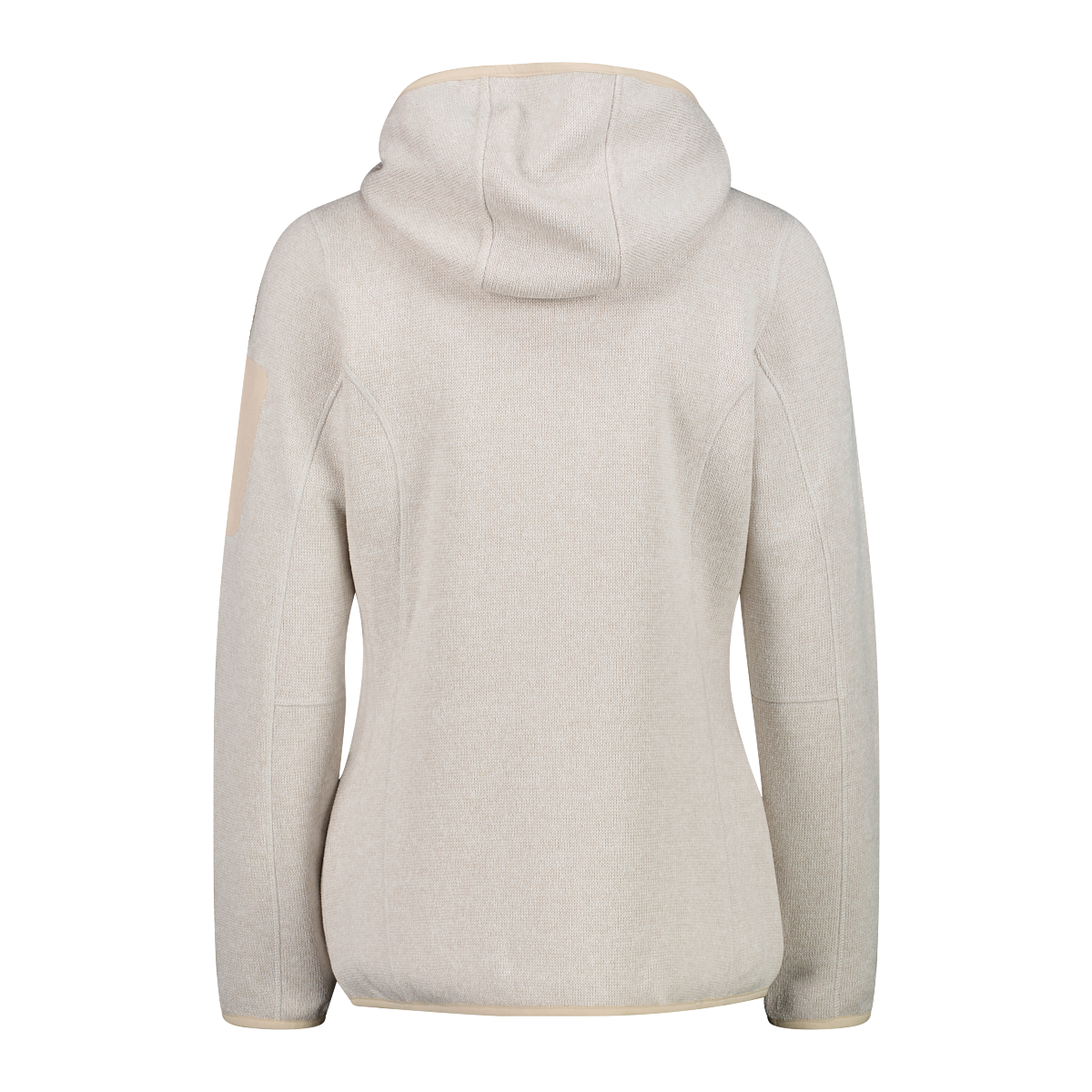 CMP Strickfleecejacke »KNITTED MELANGE HOODY WOMAN HOODY JACKET« mit Kapuze mit Reißverschlusstaschen, atmungsaktiv, schnell trocknend