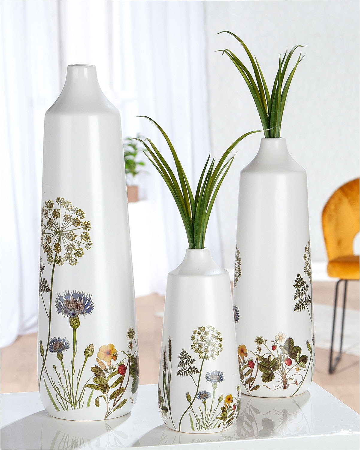 GILDE Bodenvase »Bodenvase Kegel Wild Flowers«