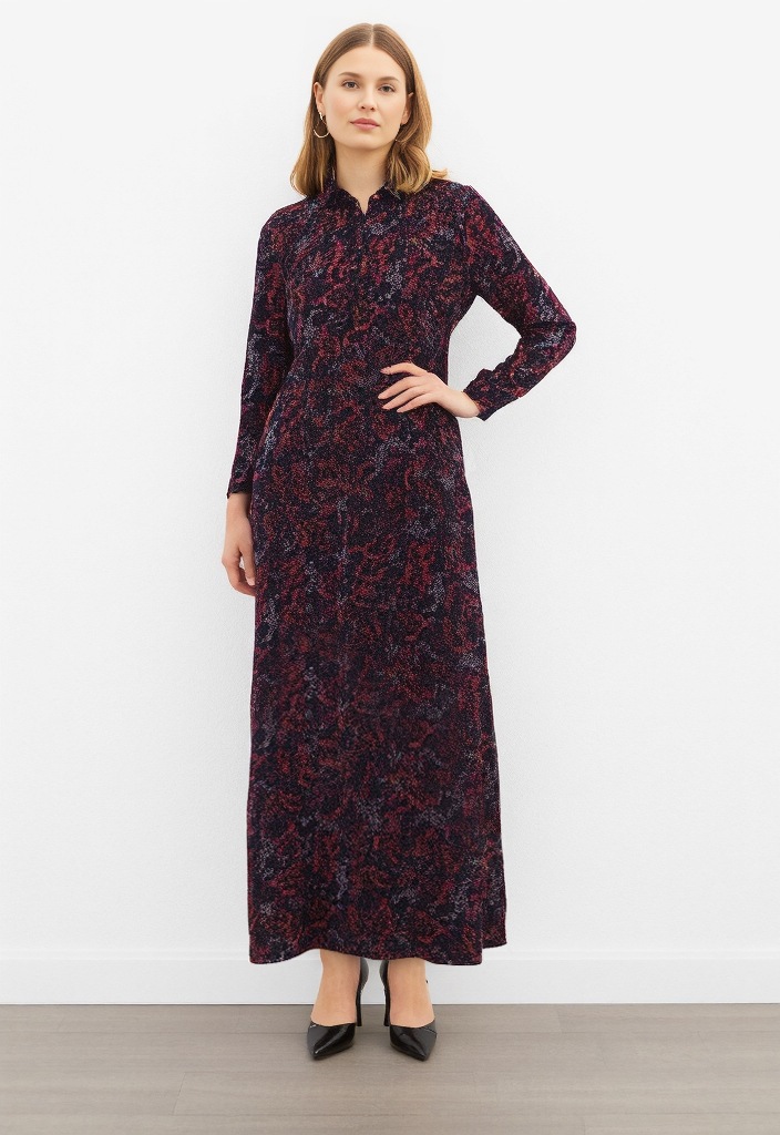 MELROSE Blusenkleid Ohne Taschen rot 40 Blumendesign als romantisches Statement – Das verspielte Blumenmuster macht das Kleid zu einem Blickfang...