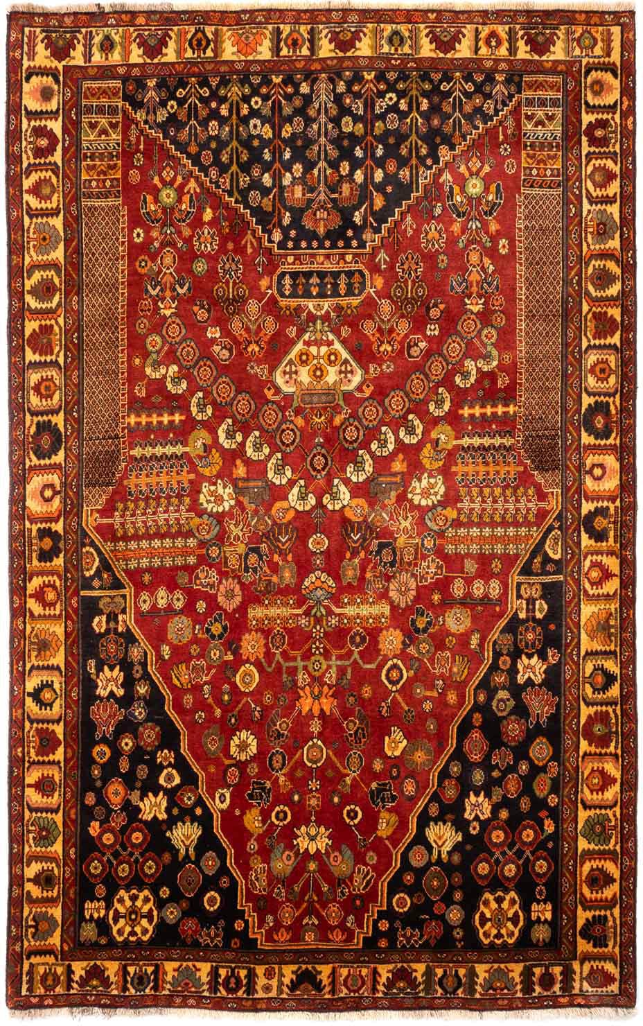 morgenland Wollteppich »Shiraz Medaillon 284 x 168 cm«, rechteckig, 1 mm Hö günstig online kaufen