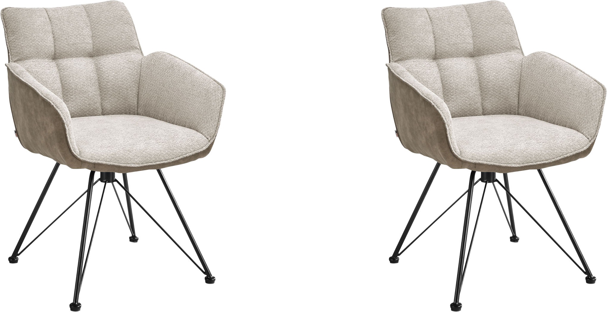 set one by Musterring Esszimmerstuhl »Frisco-B« (Set) 2 Stk.Bezug innen Che günstig online kaufen