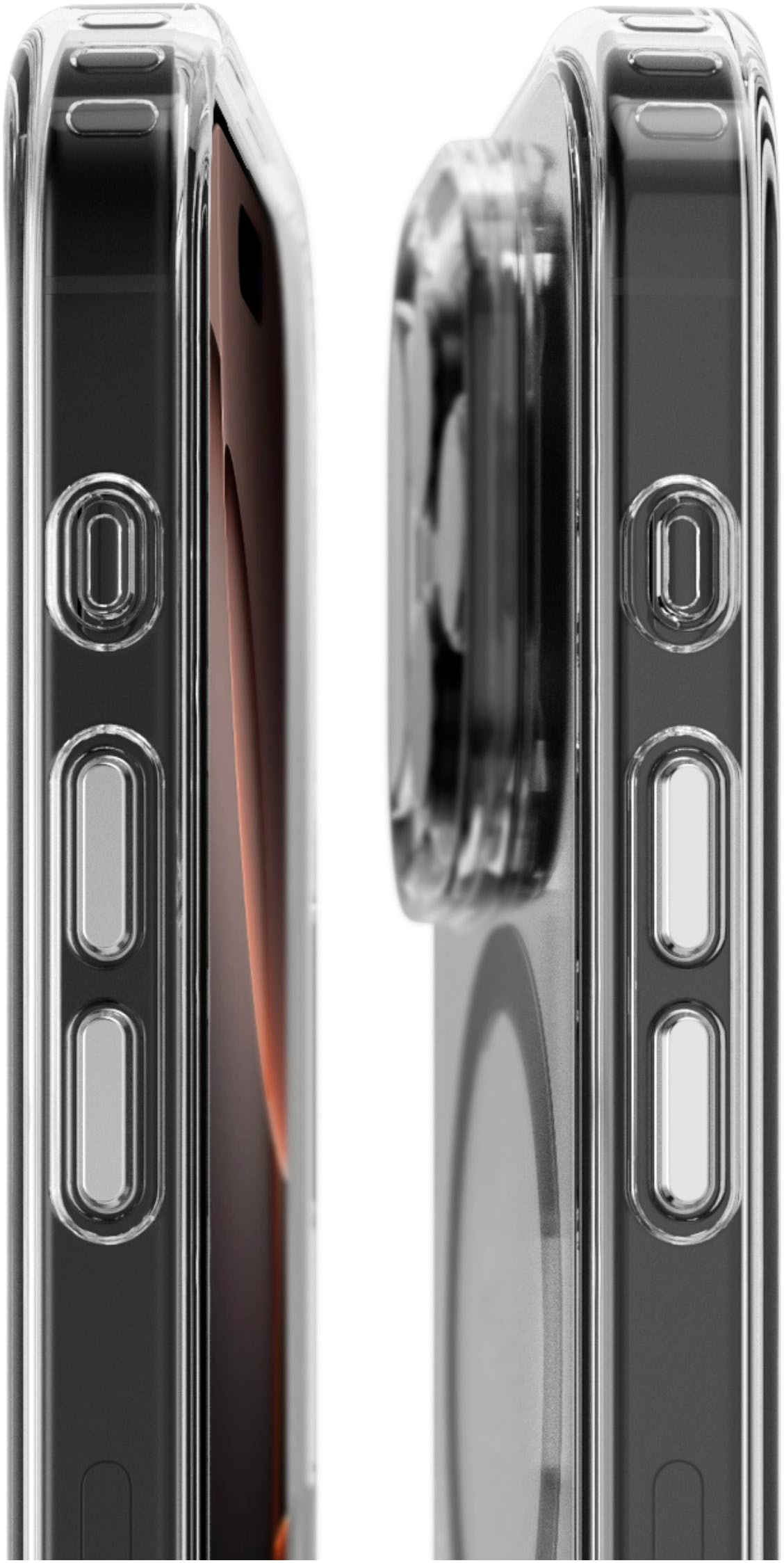 VONMÄHLEN Smartphone-Hülle »iPhone 16 Pro, Transparent Case - Schutzhülle,Black«