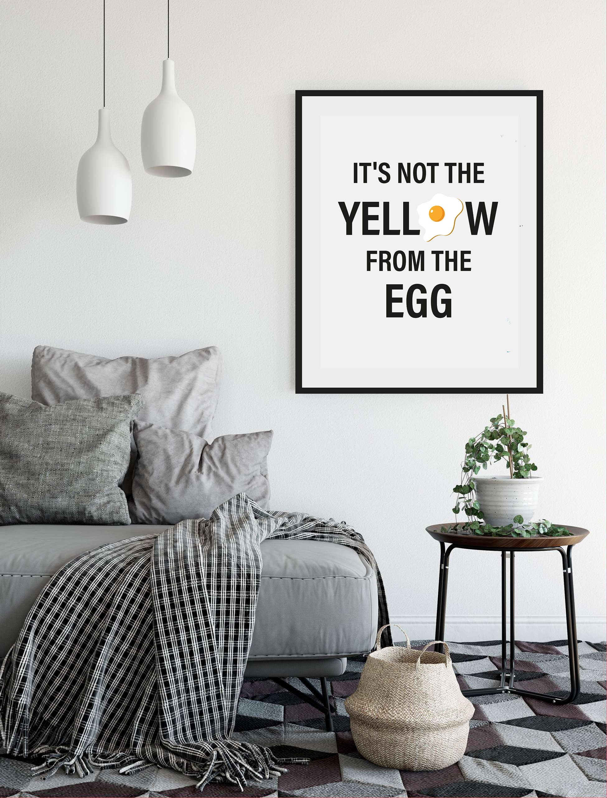 queence Bild »IT'S NOT THE YELLOW FROM THE EGG«, Schriftzug-Humor-Sprüche & günstig online kaufen