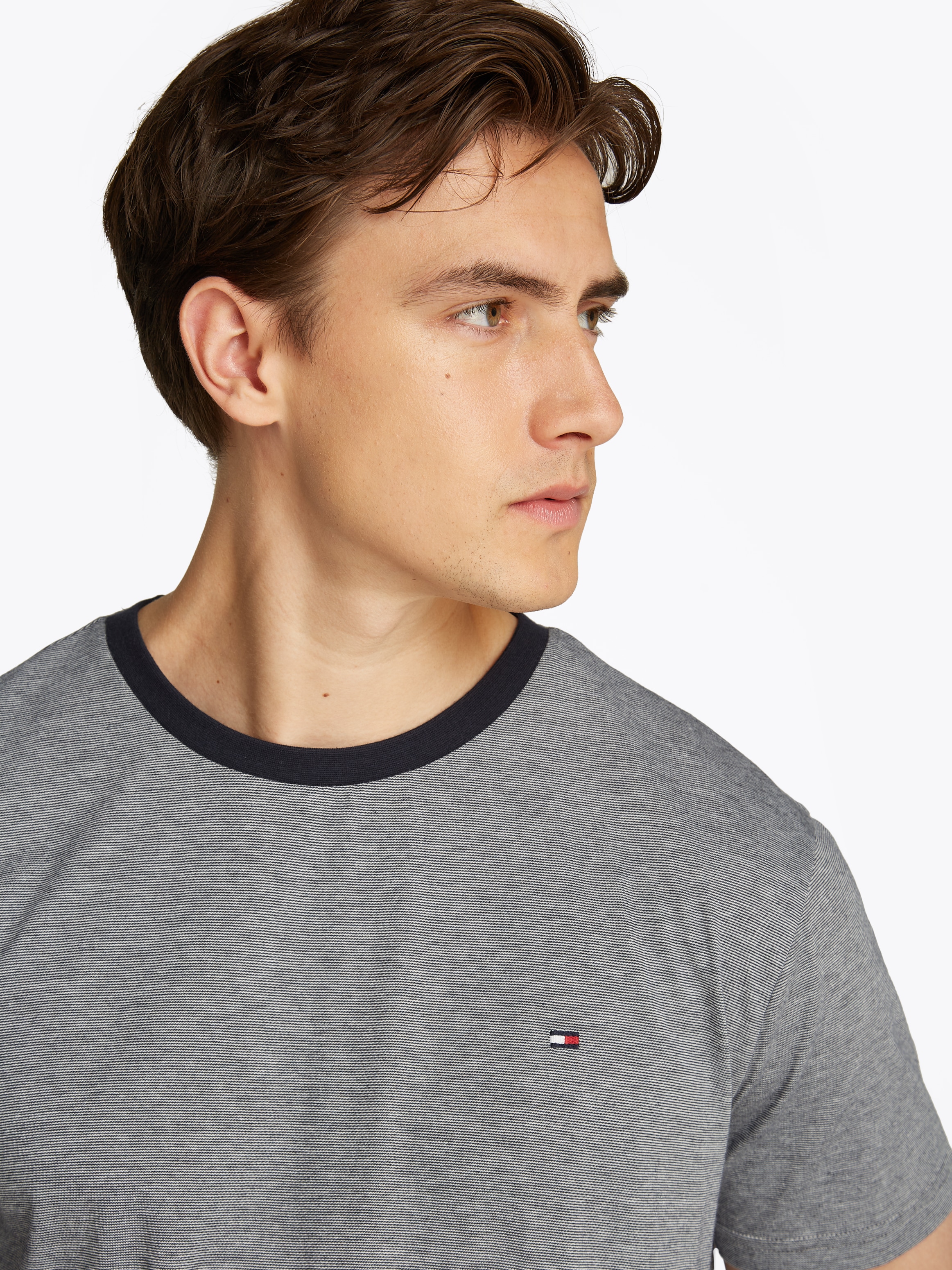 Tommy Hilfiger Underwear Schlafanzug »SS JERSEY PJ SET STRIPES«, (Set, 2 tlg., 2er), mit Streifenmuster