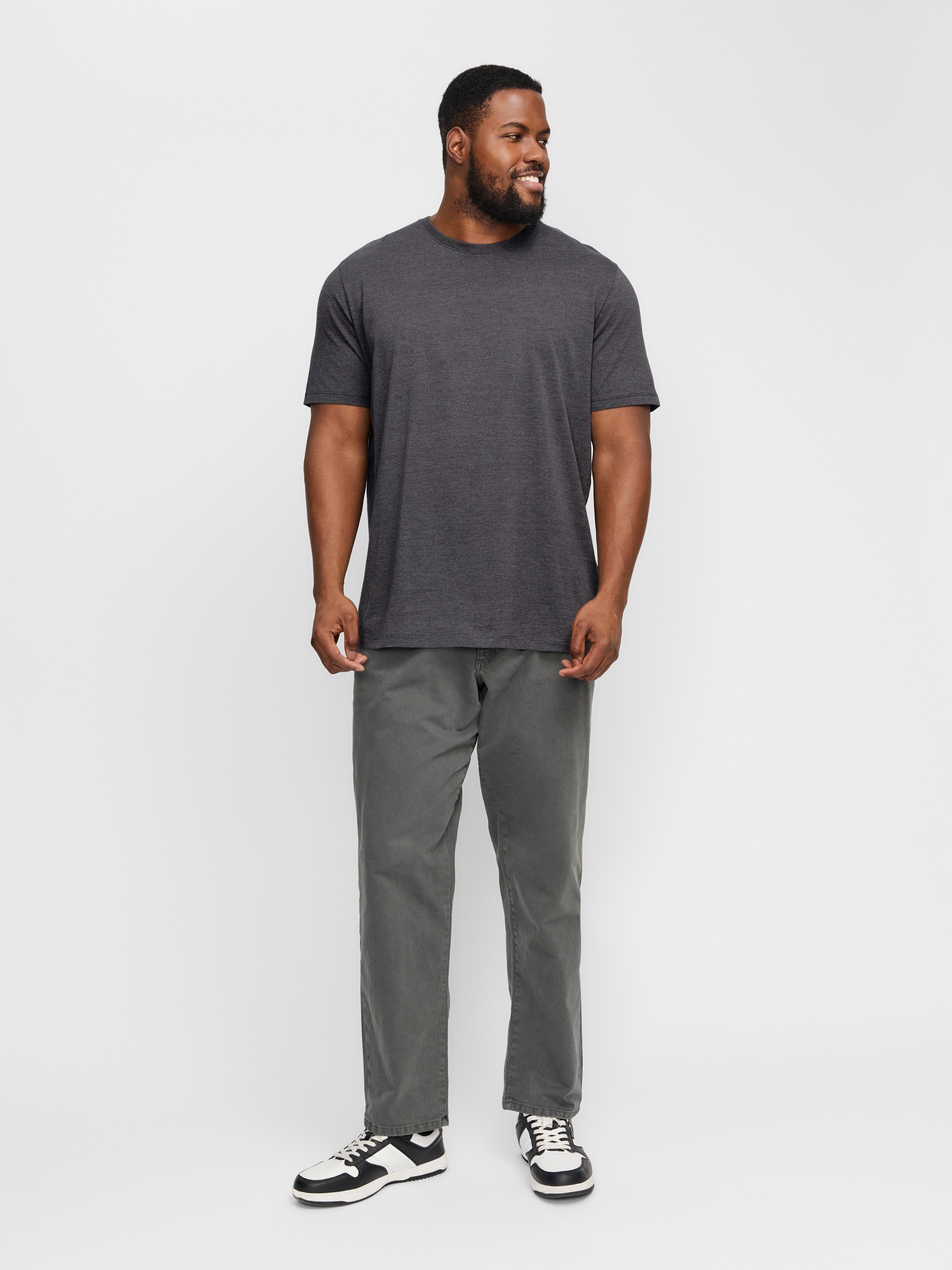 Jack & Jones PlusSize Rundhalsshirt »JJEORGANIC MEL TEE SS O-NECK NOOS PLS«