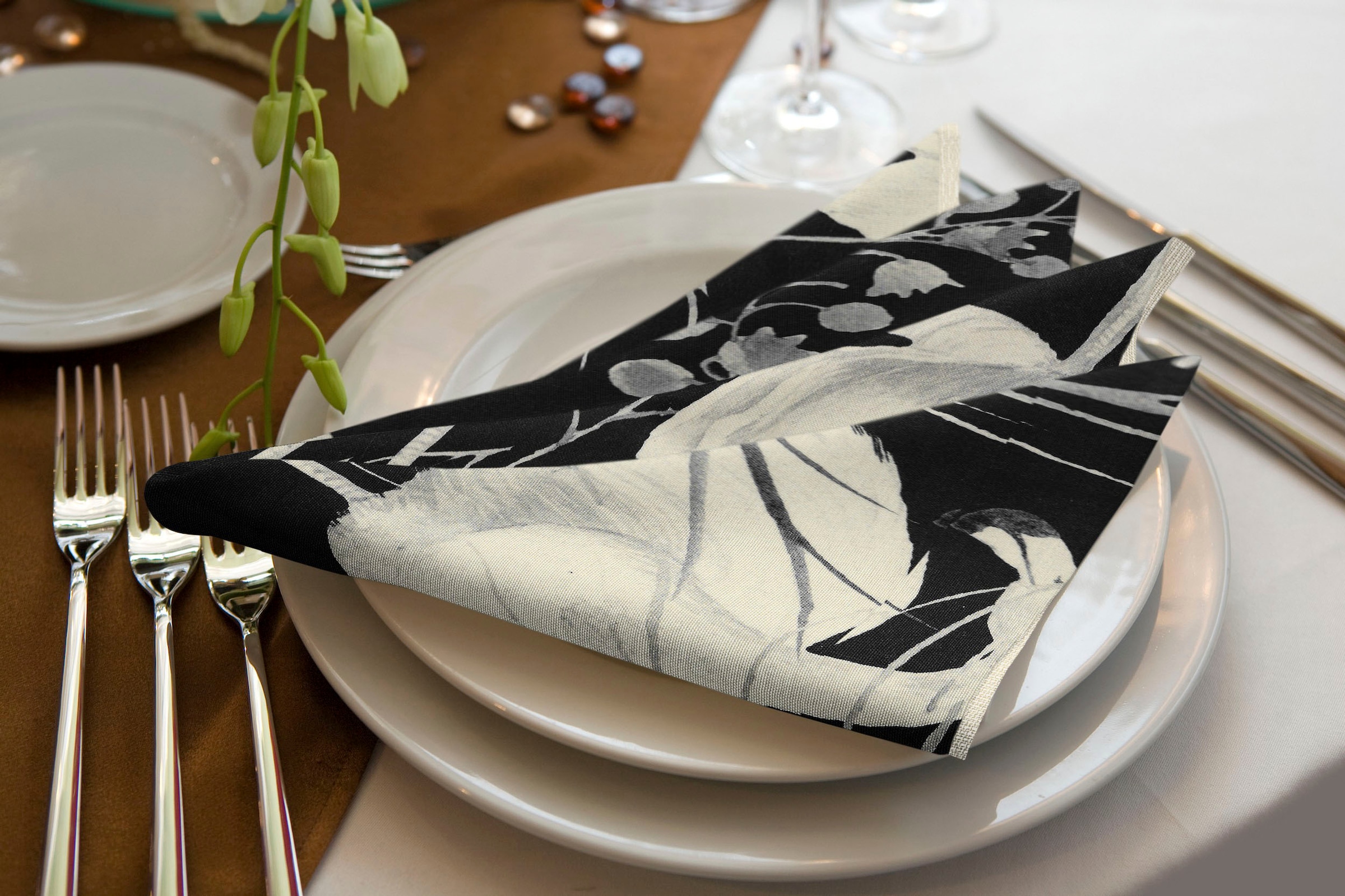 Adam Stoffserviette »Eden«, (4 St.), GOTS organic,zertifiziert durch CERES 0242Made in Germany