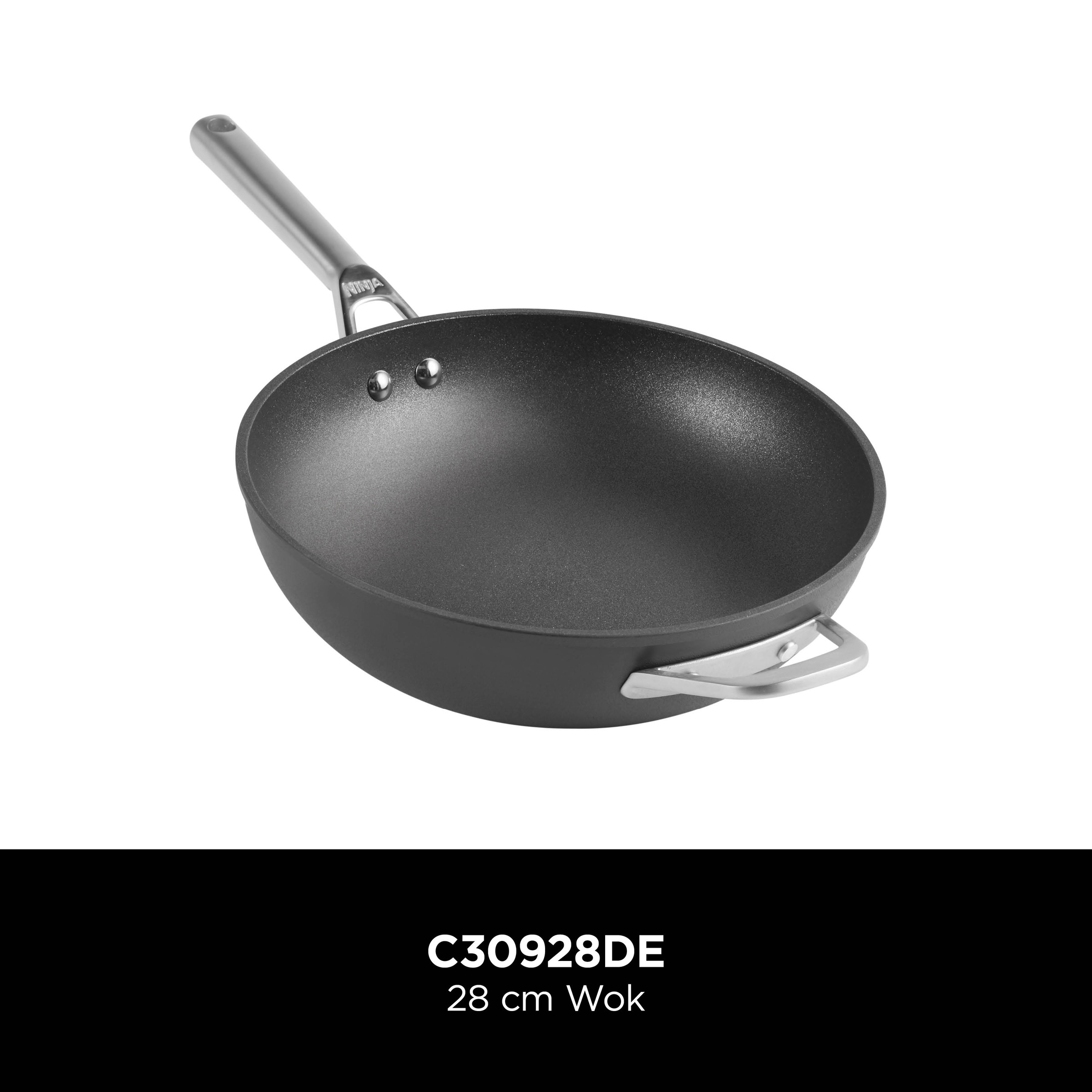 NINJA Wok »Ninja ZEROSTICK Premium Wok 28 cm C30928DE«, Aluminium, (1 tlg.) günstig online kaufen