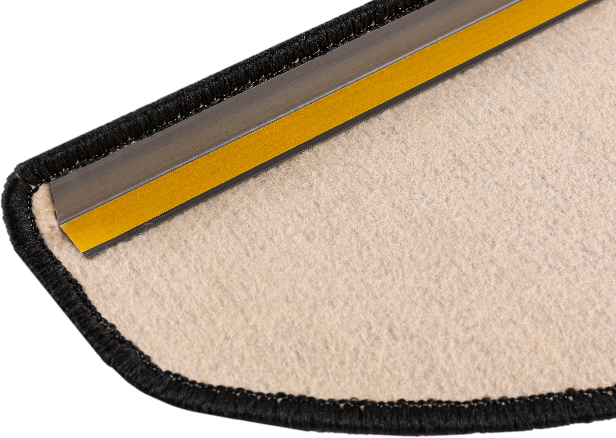 Andiamo Stufenmatte »Newport, Made in Poland«, halbrund, 8,5 mm Höhe, meliert, selbstklebend, erhältlich als Set mit 2 Stück oder 15 Stück
