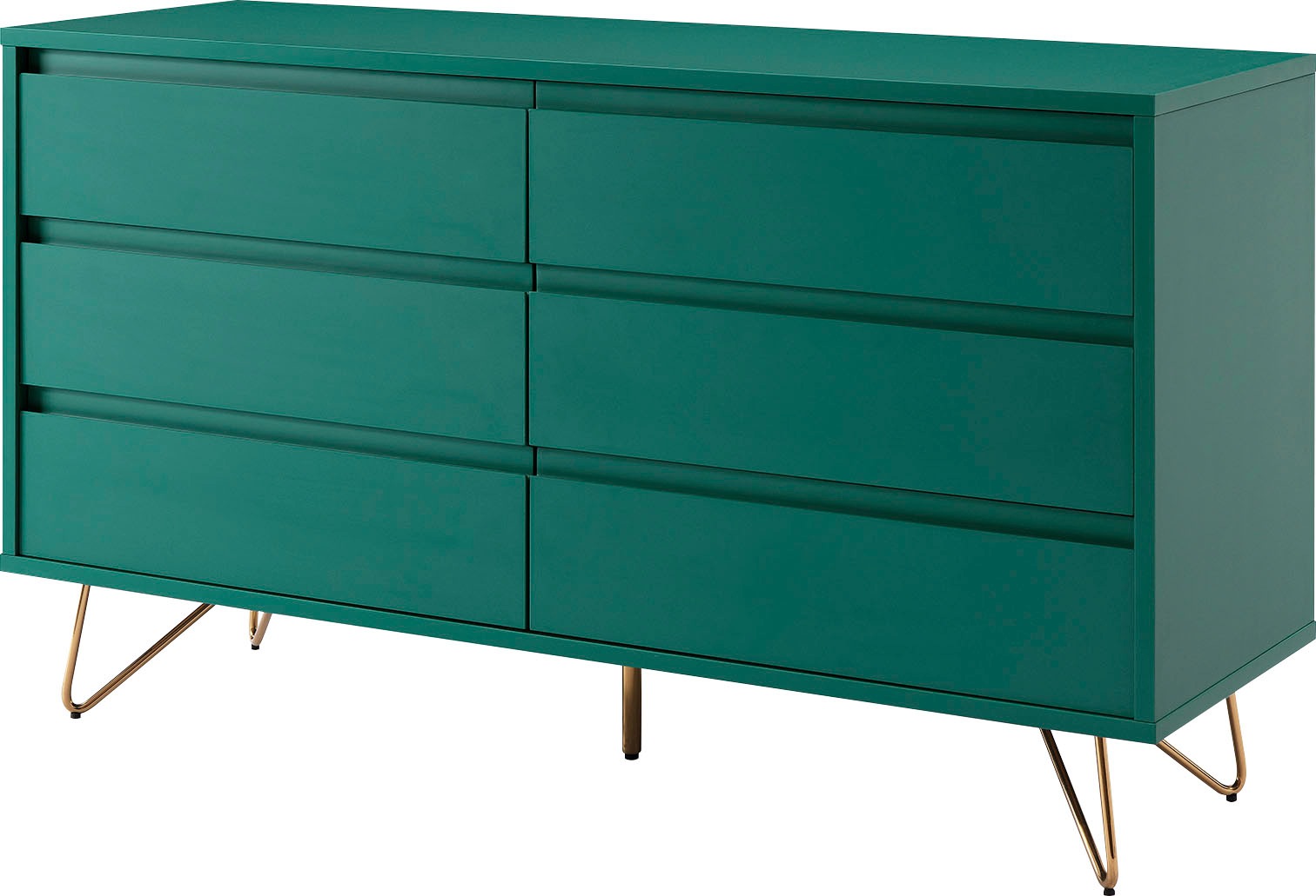 SalesFever Kommode »Bolton Design Sideboard mit Stauraum« Haarnadelbeine au günstig online kaufen