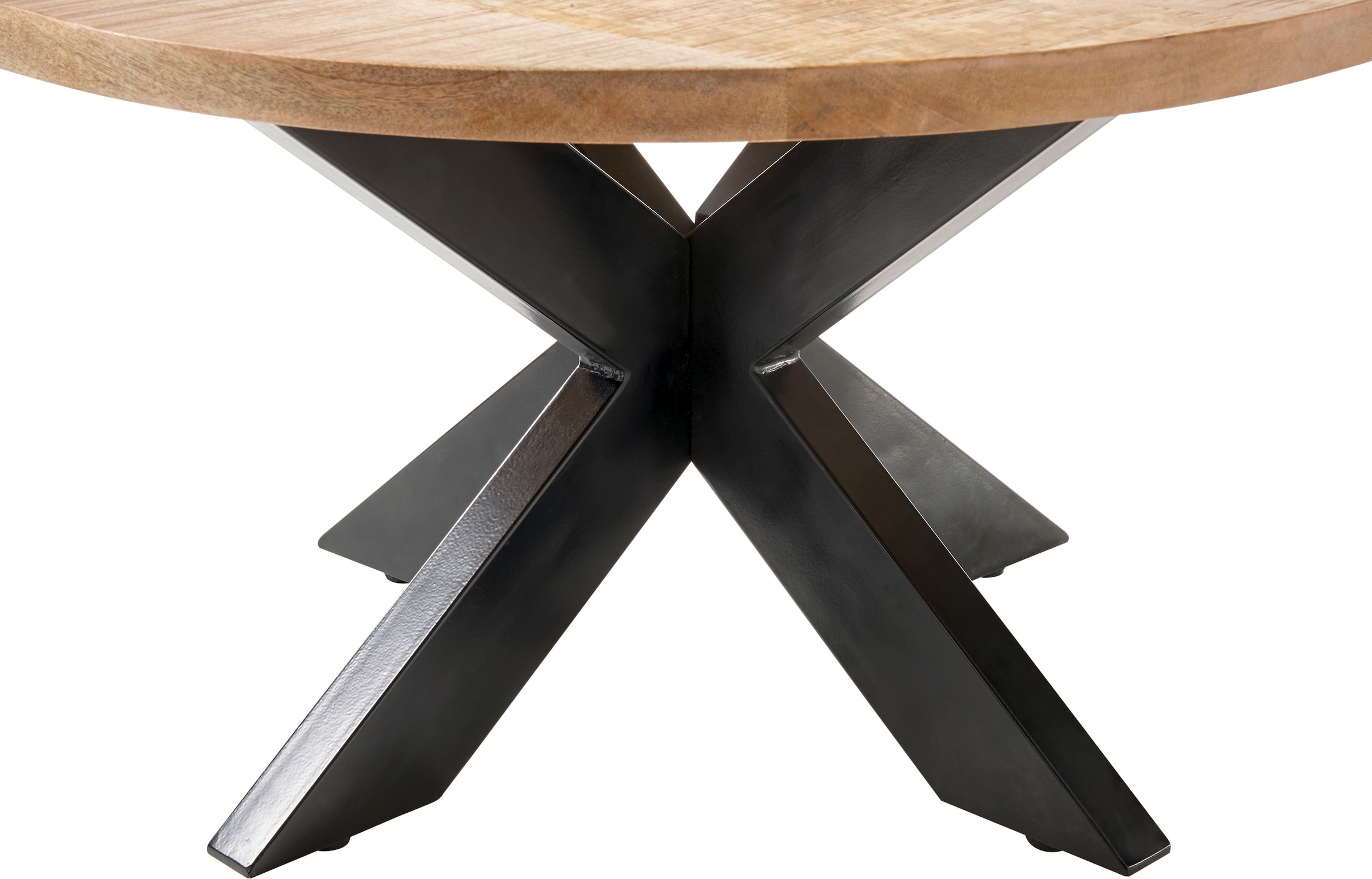 Stolkom Couchtisch »Ace«, rund, Tisch in Massivholz Mango