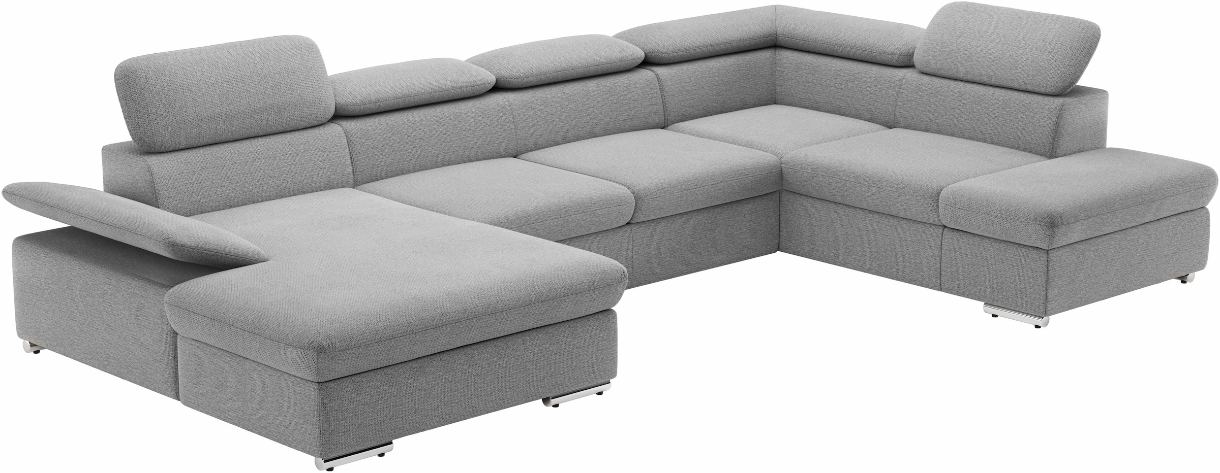 sit&more Wohnlandschaft »Valantine U-Form«, inkl. Kopf- und Armteilverstellung, wahlweise mit Bettfunktion