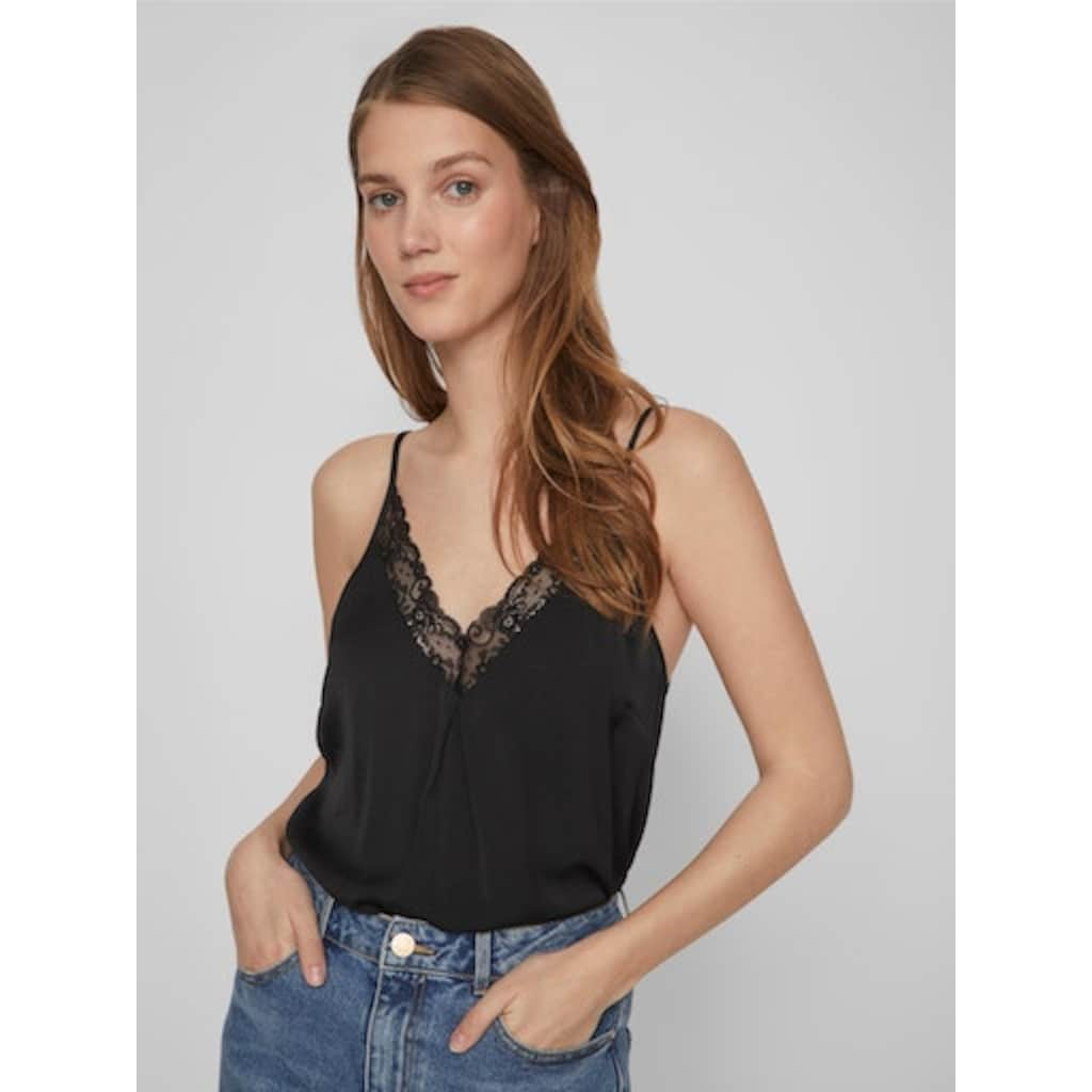 Vila Spaghettitop »VICAVA V-NECK LACE SINGLET- NOOS«