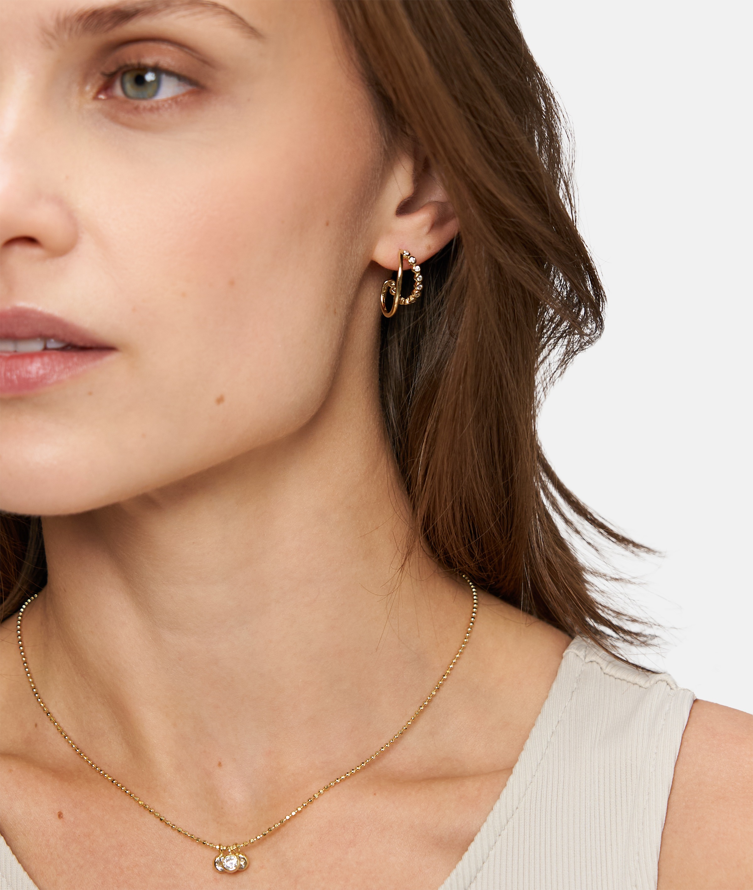 Tamaris Kette mit Anhänger »Schmuck Geschenk Silber 925 Halskette Tiny Glimmer«, mit Zirkonia (synth.)