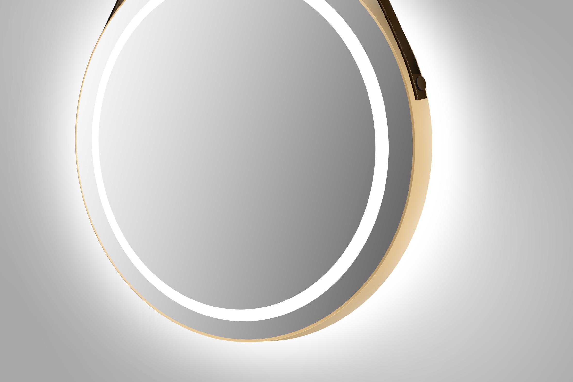 Talos Spiegel »TALOS CORVIA«, austauschbare LED Beleuchtung, Shine in matt, Ø50 cm