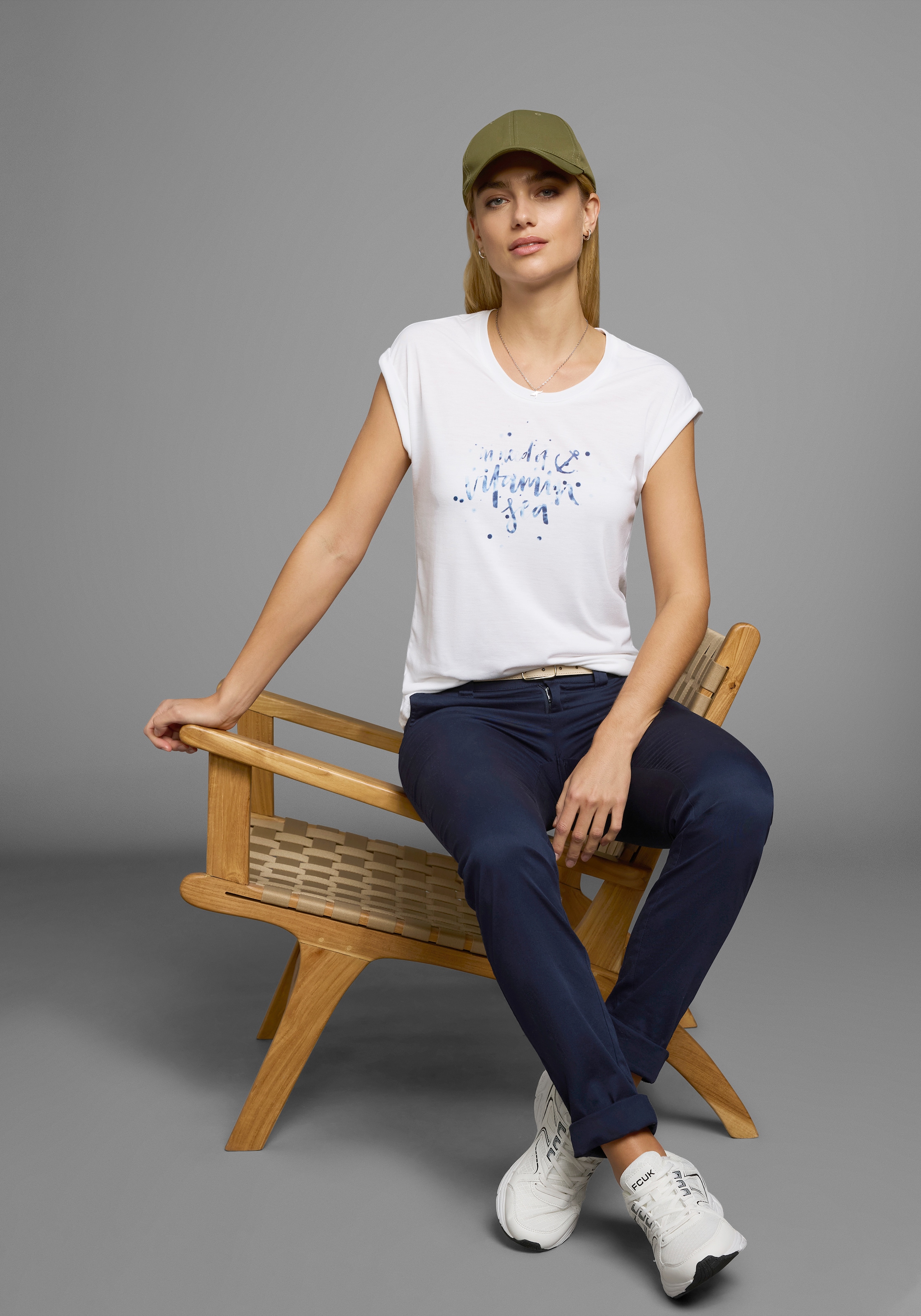 Ocean Sportswear T-Shirt Packung, 2er-Pack, 2 Stk. tlg. Kurzarm mit Aufschlag,  lässiger Schnitt,  mit Logodruck