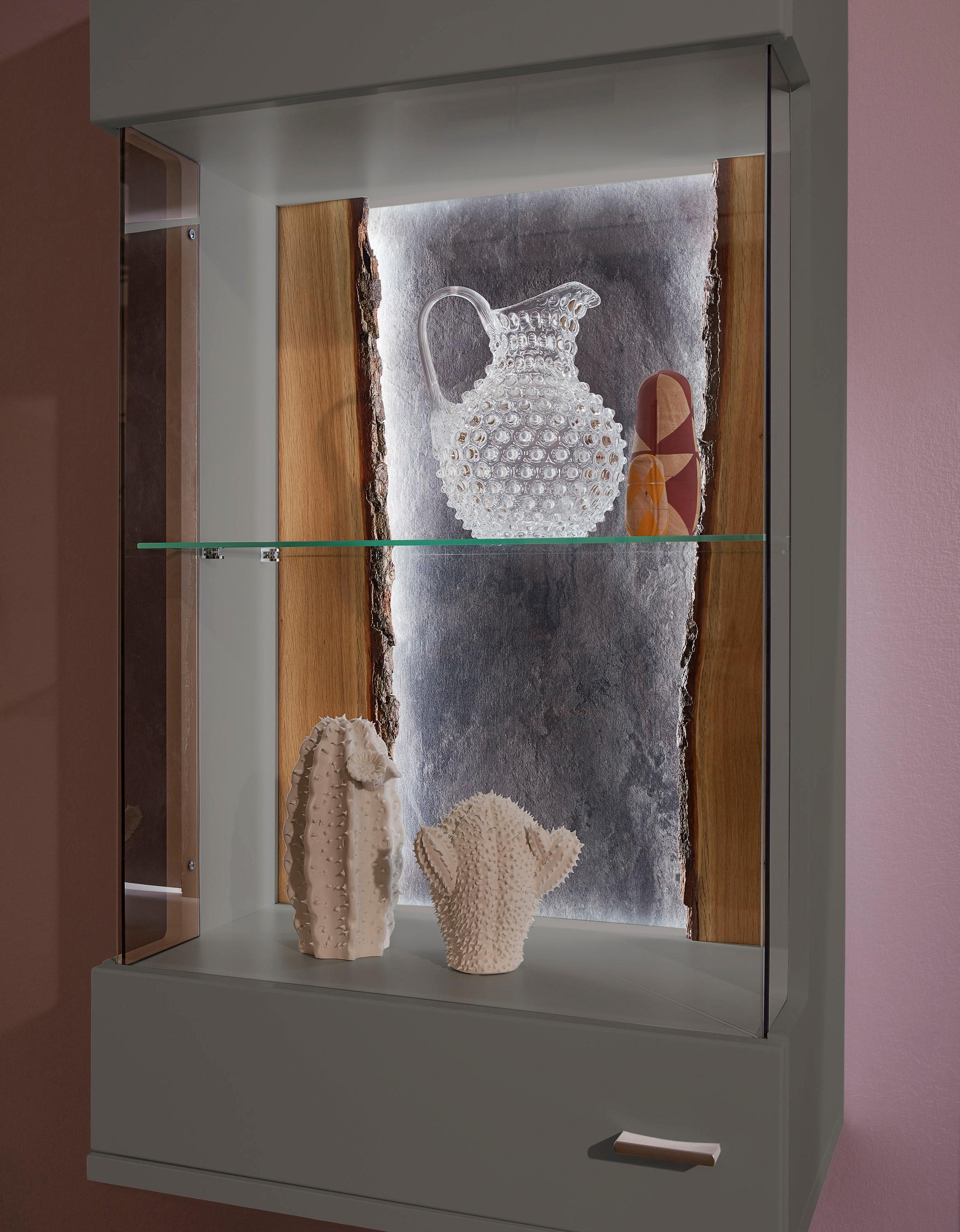 set one by Musterring Vitrine »TACOMA«, Typ 21/22, Höhe 126,4 cm, mit getönter Glastür
