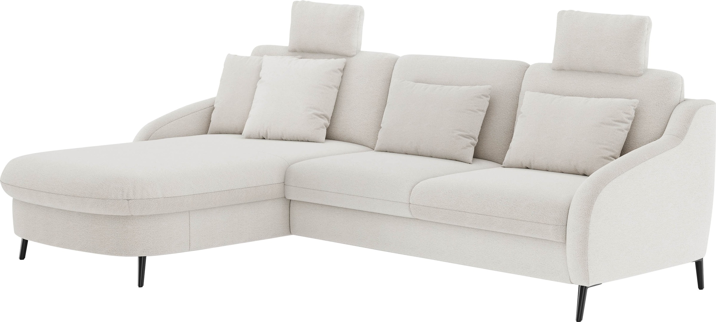 sit&more Ecksofa »Soul L-Form«, wahlweise mit Bettfunktion und Bettkasten oder Schubkasten