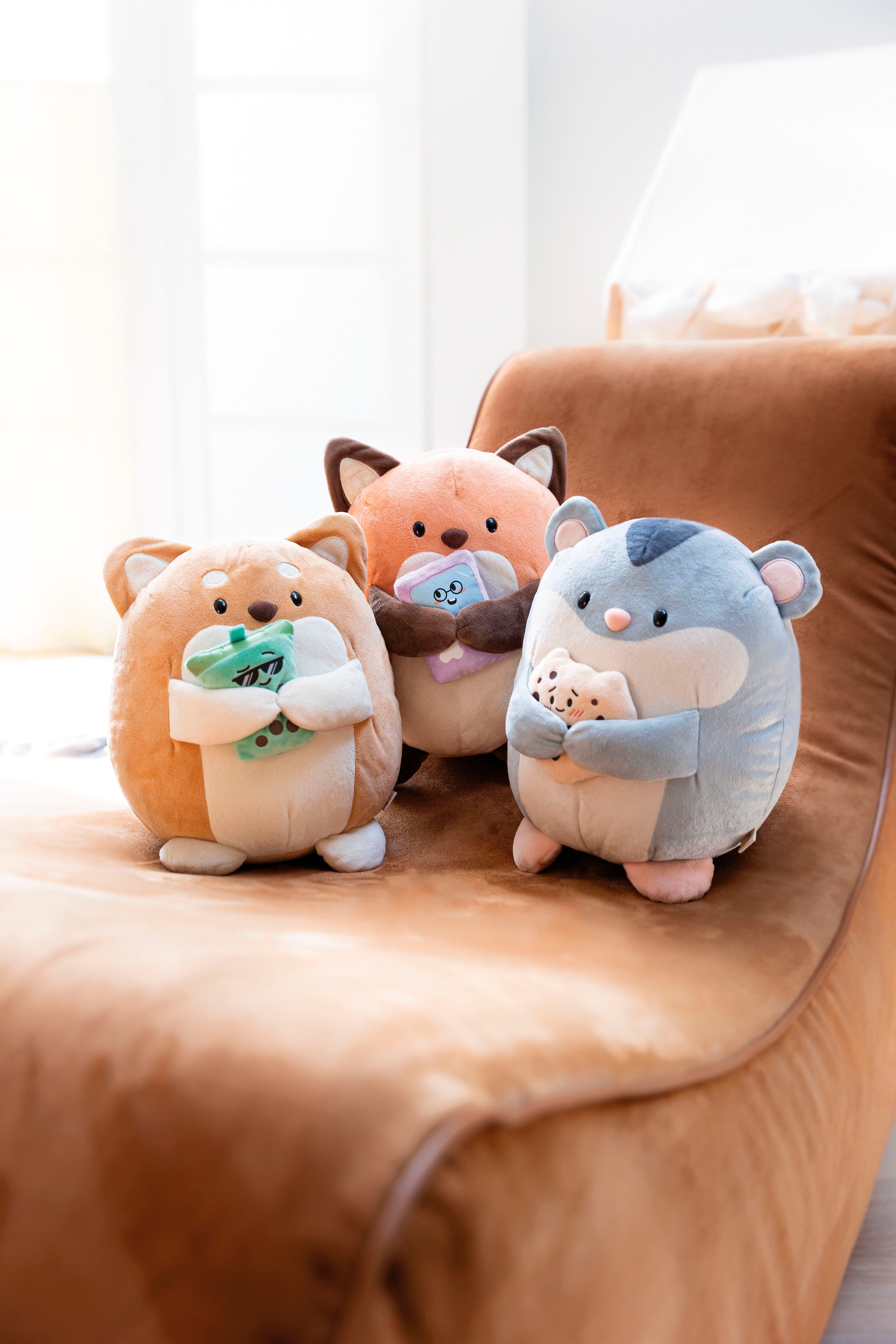 Nici Kuscheltier »mymochi, Fuchs Geeks 27 cm mit Video Spiel«