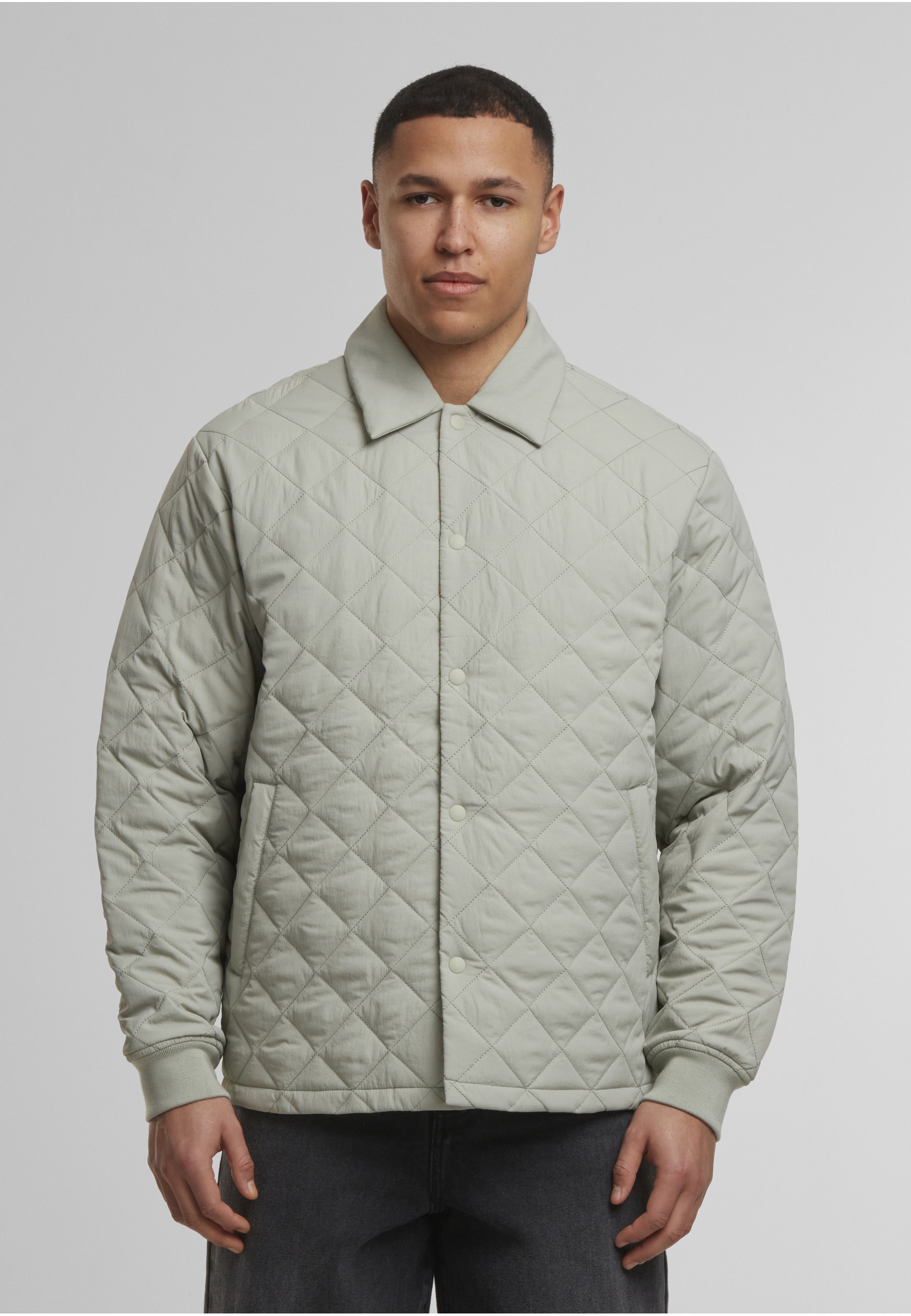 URBAN CLASSICS Allwetterjacke »Urban Classics Quilted Overshirt« 1 Stk. tlg. ohne Kapuze