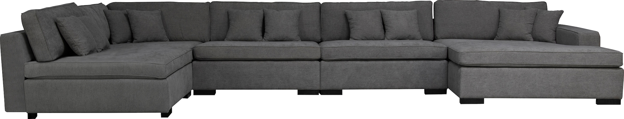 Home affaire Wohnlandschaft "Skara U-Form", Lounge-Sofa mit Federkernpolste günstig online kaufen