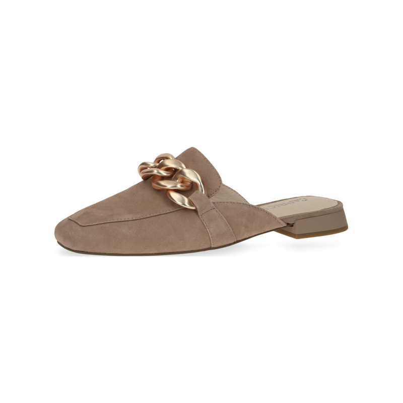 CAPRICE Pantolette »Pantoletten Veloursleder« Braun 37 37 Verschluss: Schlupfschuh