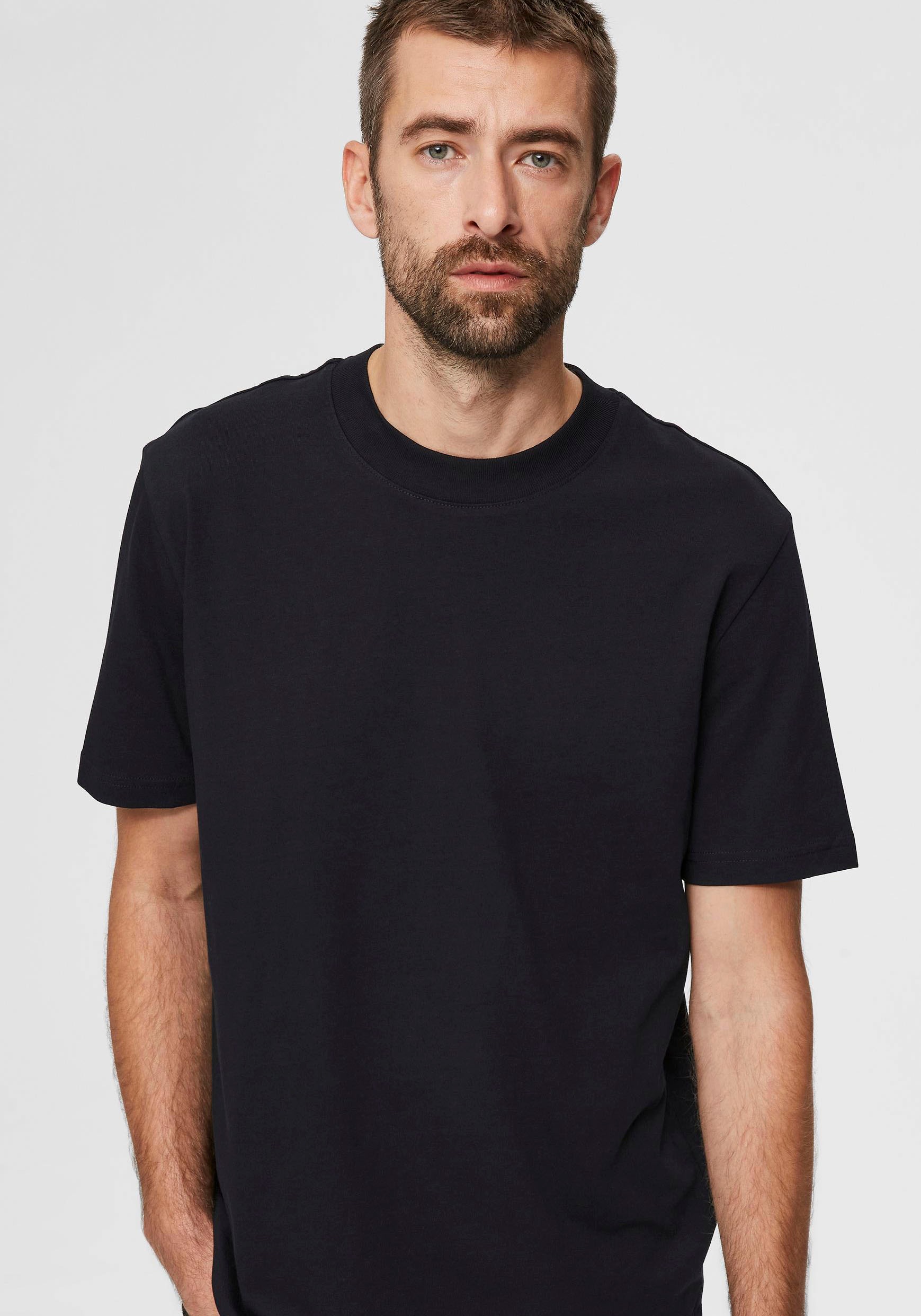 SELECTED HOMME Rundhalsshirt »SLHCOLMAN SS O-NECK TEE NOOS«