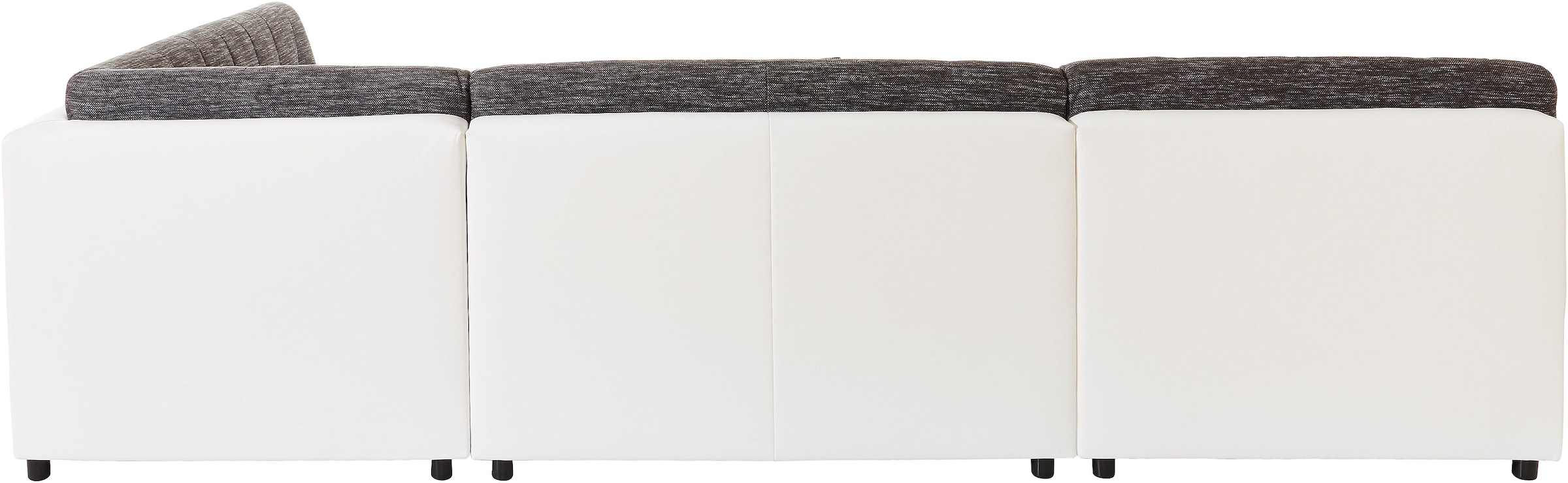 TRENDMANUFAKTUR Wohnlandschaft »Reggae modern und bequem, aktueller Materialmix, U-Form«, inkl. verstellbare Armlehne, wahlweise mit Bettfunktion