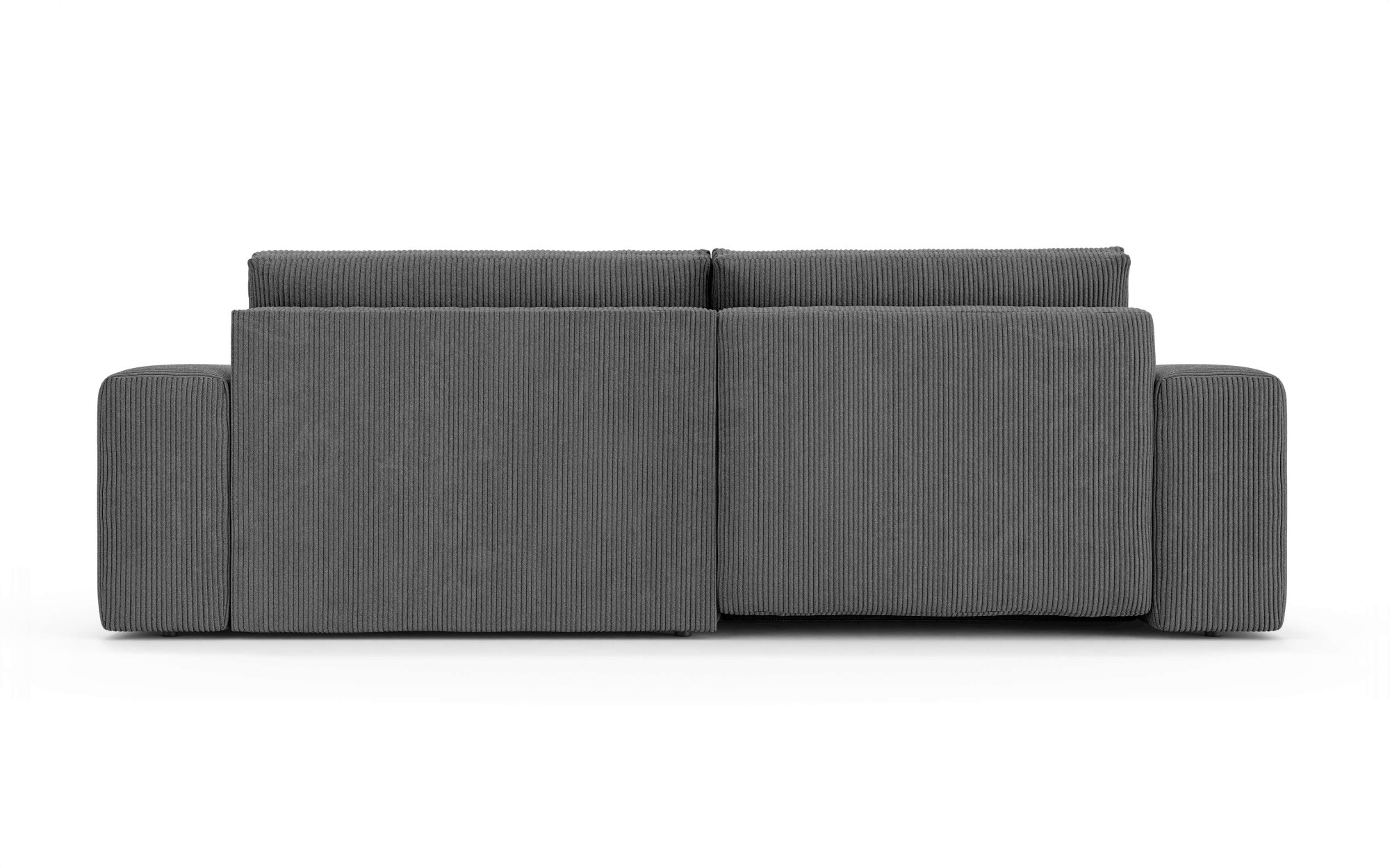 OTTO home Ecksofa »MATTS Schlafsofa mit Bettkasten, Maße B/T/H: 265/159/89 cm«, L-Form mit Recamiere rechts oder links, hoher Sitzkomfort