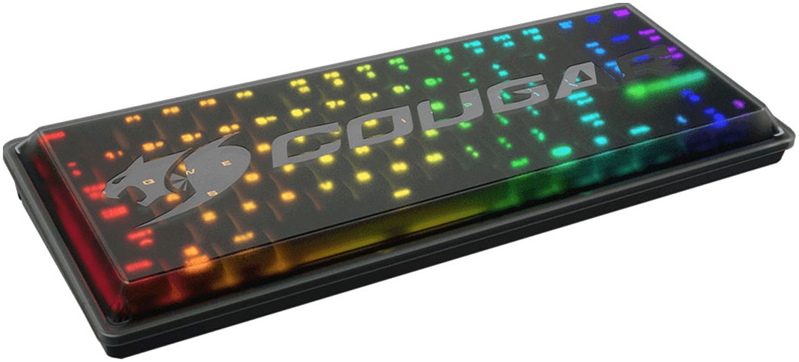 Cougar Gaming-Tastatur »Puri TKL RGB« (Funktionstasten | Multimedia-Tasten | Schutzhülle | USB-Anschluss)
