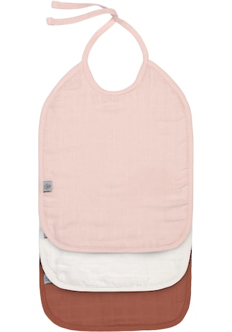 Lätzchen »Muslin/Terry Medium Bib, powder«, (Set, 3 St.)