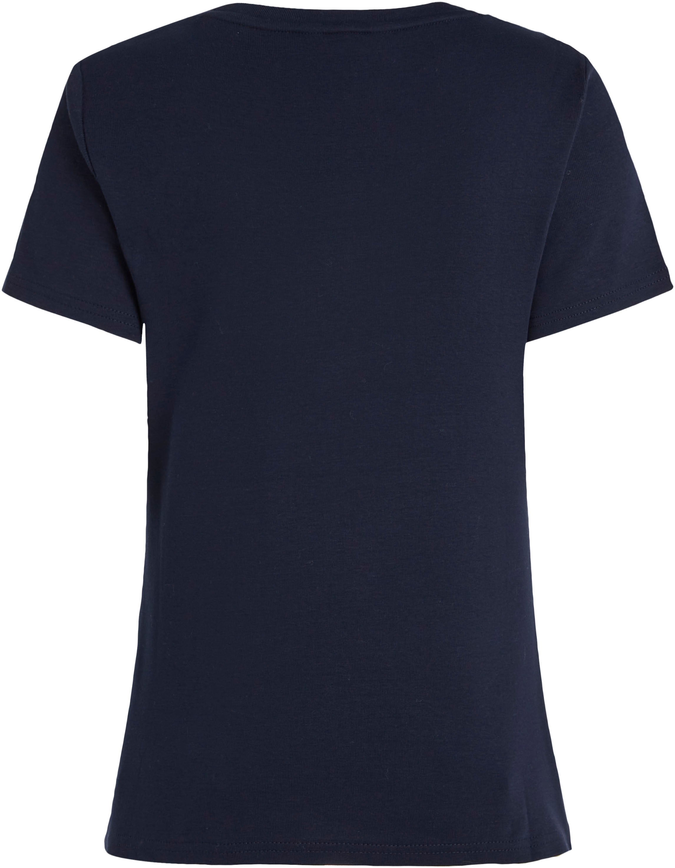 Tommy Hilfiger T-Shirt »SLIM CODY RIB C-NK SS«, mit dezenter Tommy Hilfiger Logostickerei