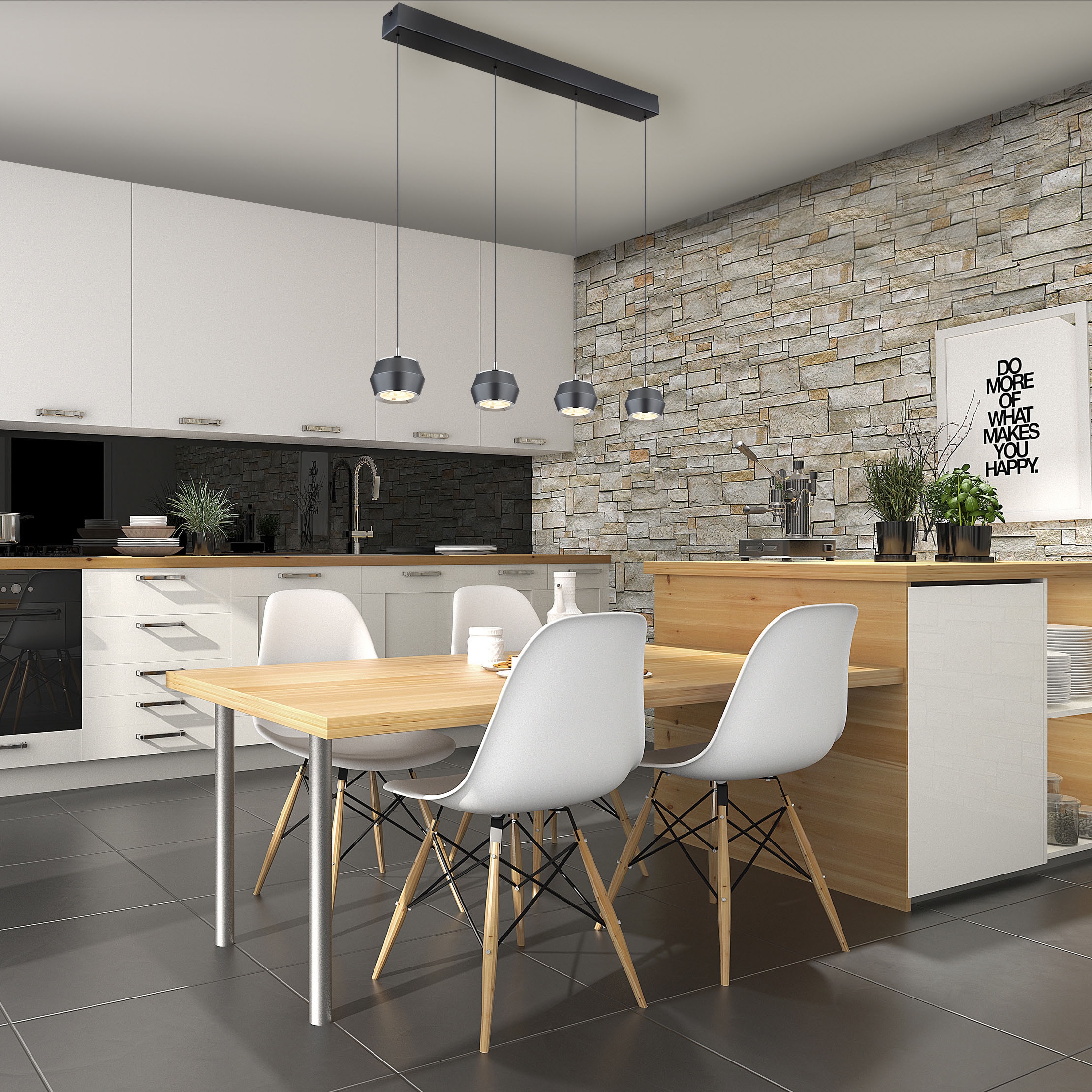 GLOBO LIGHTING LED Pendelleuchte »MARTHY«, Leuchtmittel LED-Modul | LED fest integriert, Hängeleuchte/Pendelleuchte/Esszimmer/Wohnzimmer/rund/höhenverstellbar