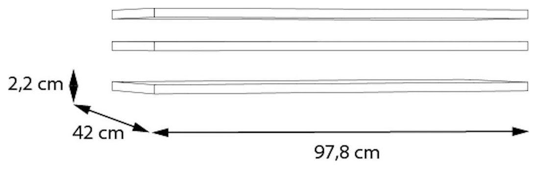 FORTE Einlegeboden »Mehr Platz im Kleiderschrank: 97,8 cm Einlegeboden von Forte« Einlegeboden 3er Set, Stauraum-Erweiterung für Kleiderschränke