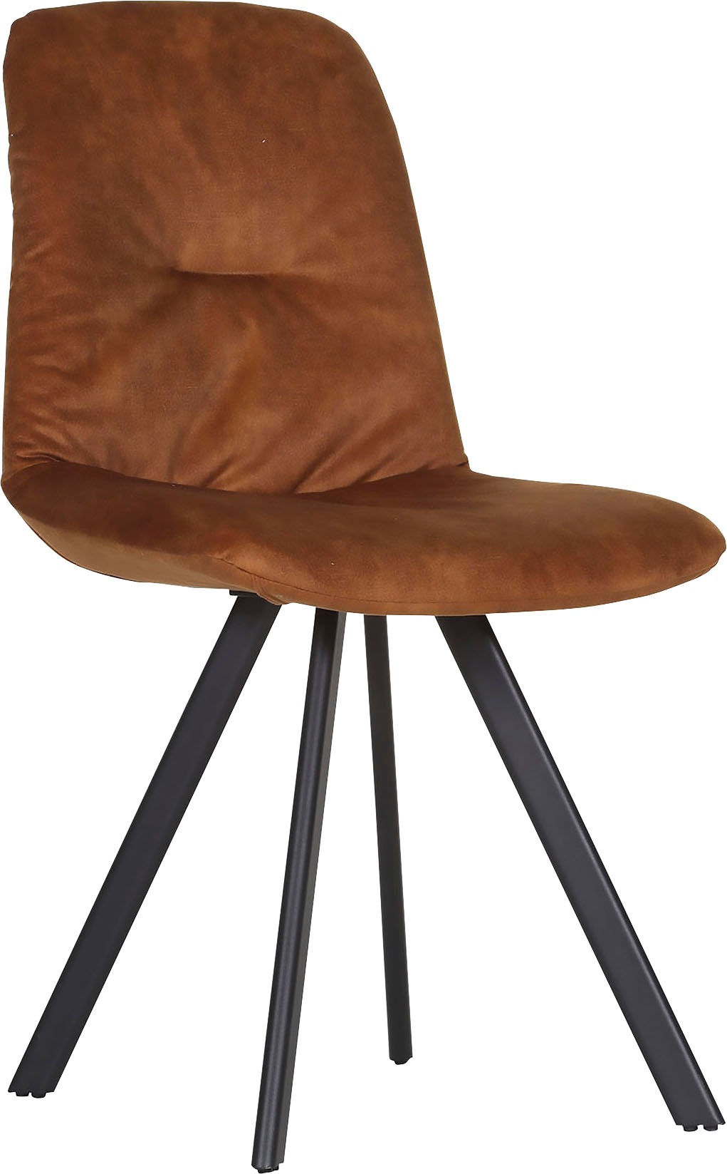 Stuhl GUTMANN FACTORY, gold (gold, schwarz, gold), 2 Stk., Veloursstoff uni