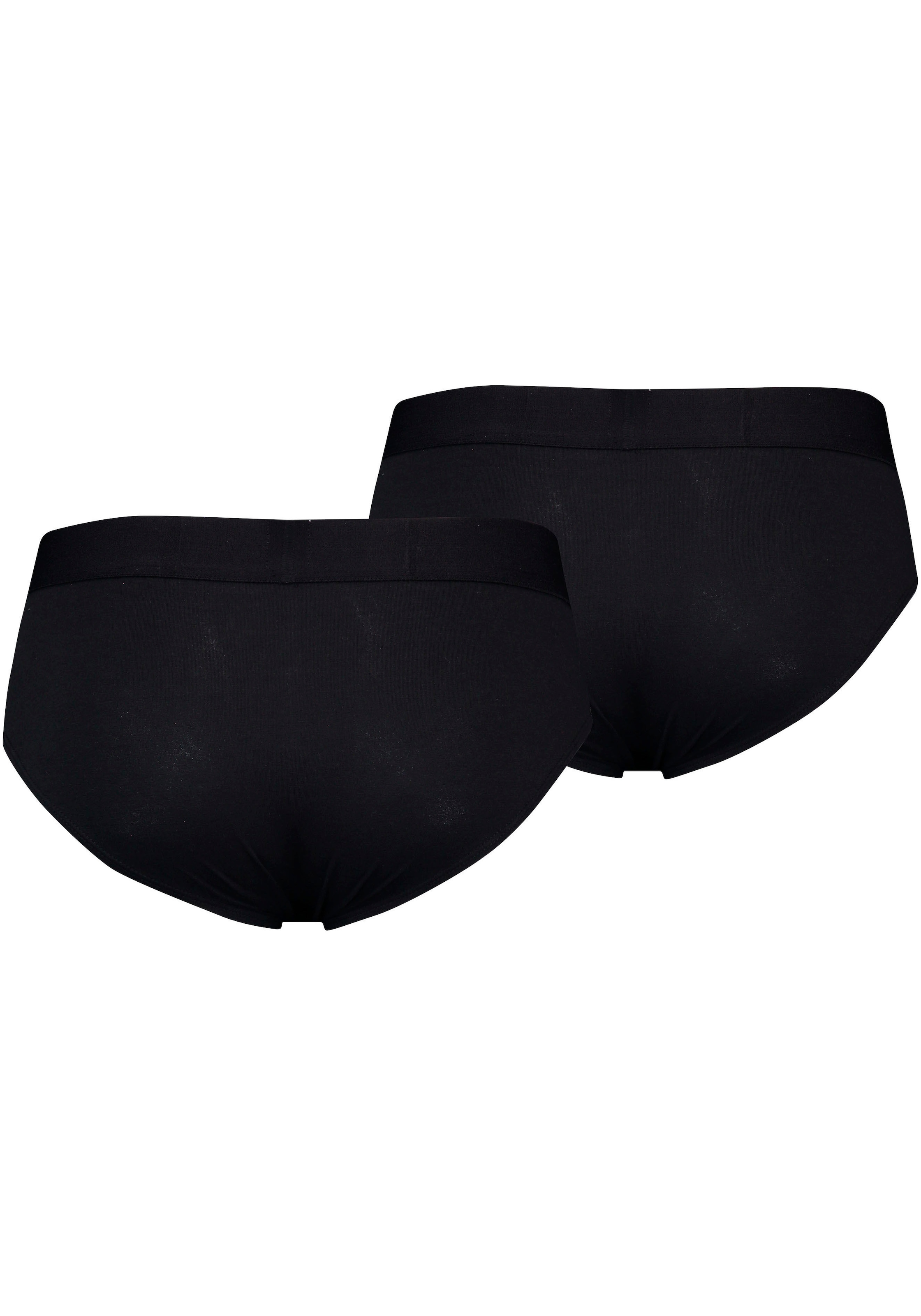 Levi's® Slip »LEVIS MEN SOLID BASIC BRIEF ORG CO 2P«, (2er Pack), mit kontrastreichem Logobund, ohne Eingriff