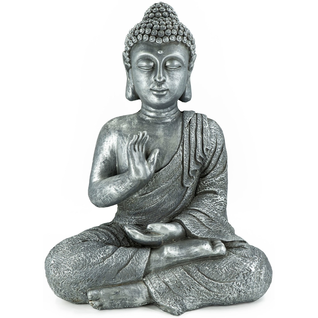 NOOR LIVING Buddhafigur »Buddha, sitzend, Hand vorm Körper«, (1 St.)