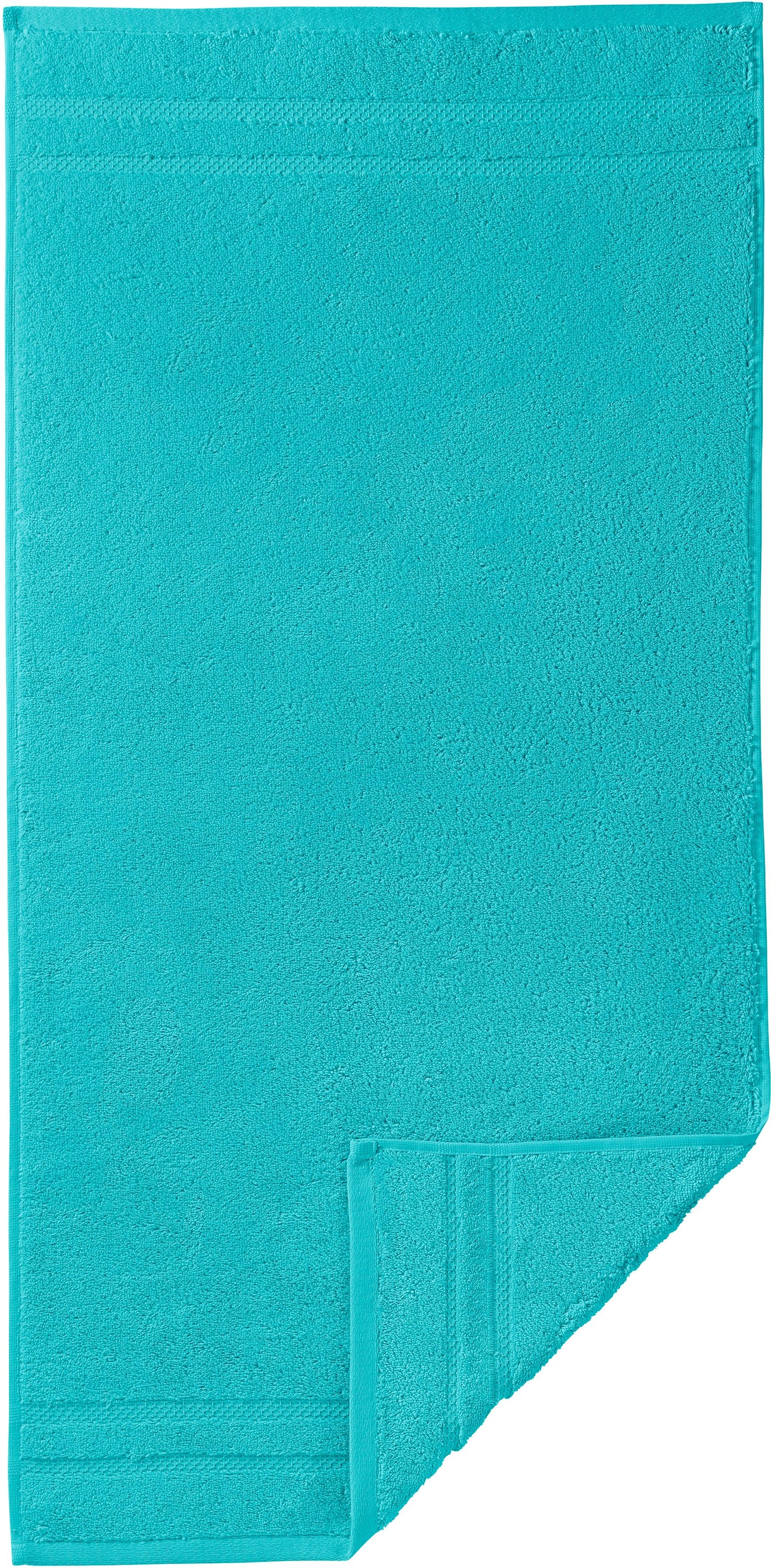 Egeria Handtuch »Micro Baumwolle (1 bequem St.), schnell & flauschig, Touch«, 100% und Streifenbordüre, extrem bestellen saugfähig