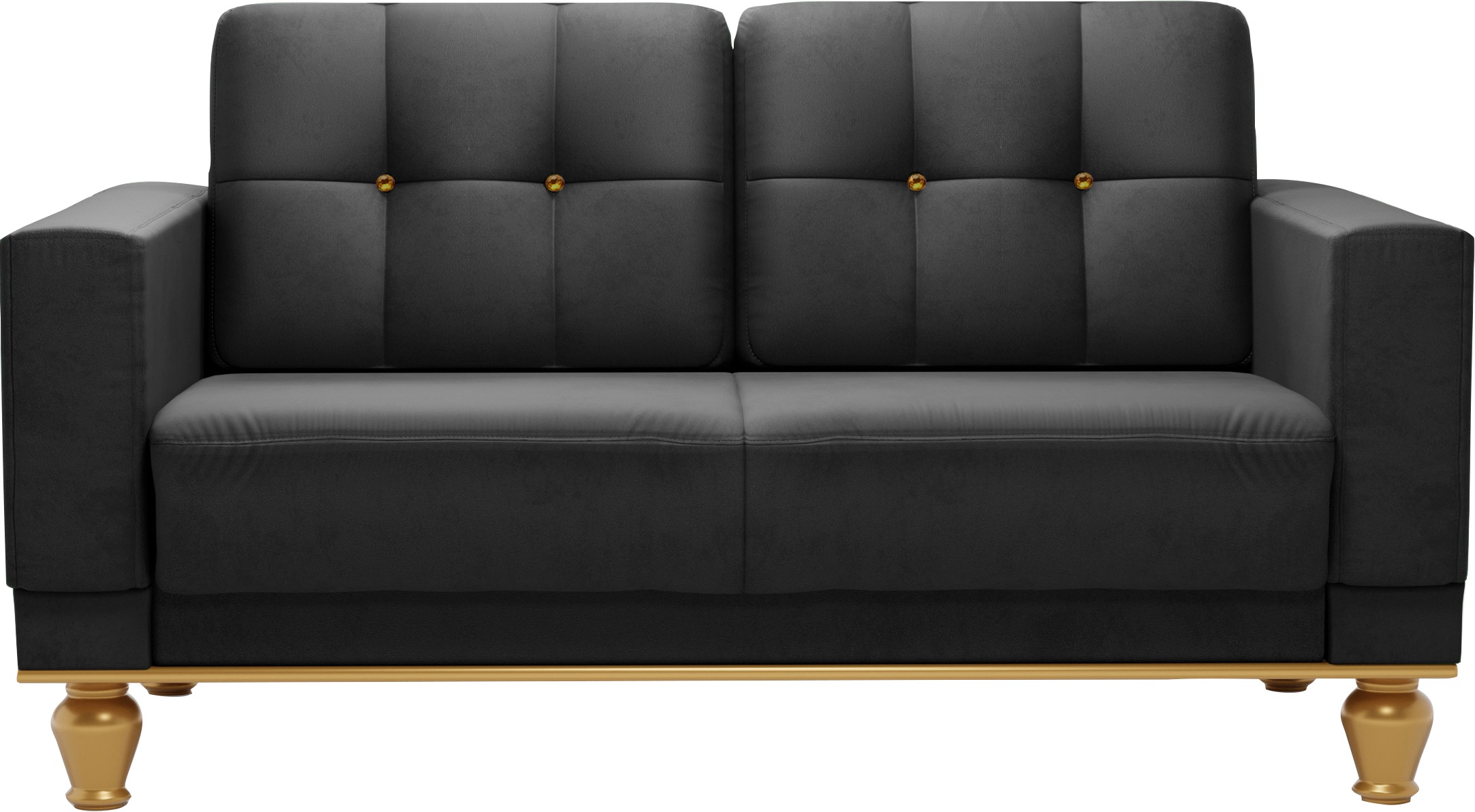 sit&more 2-Sitzer »Orient 5«, Rückenkissen mit Strass-Stein, goldfarbene Applikationen