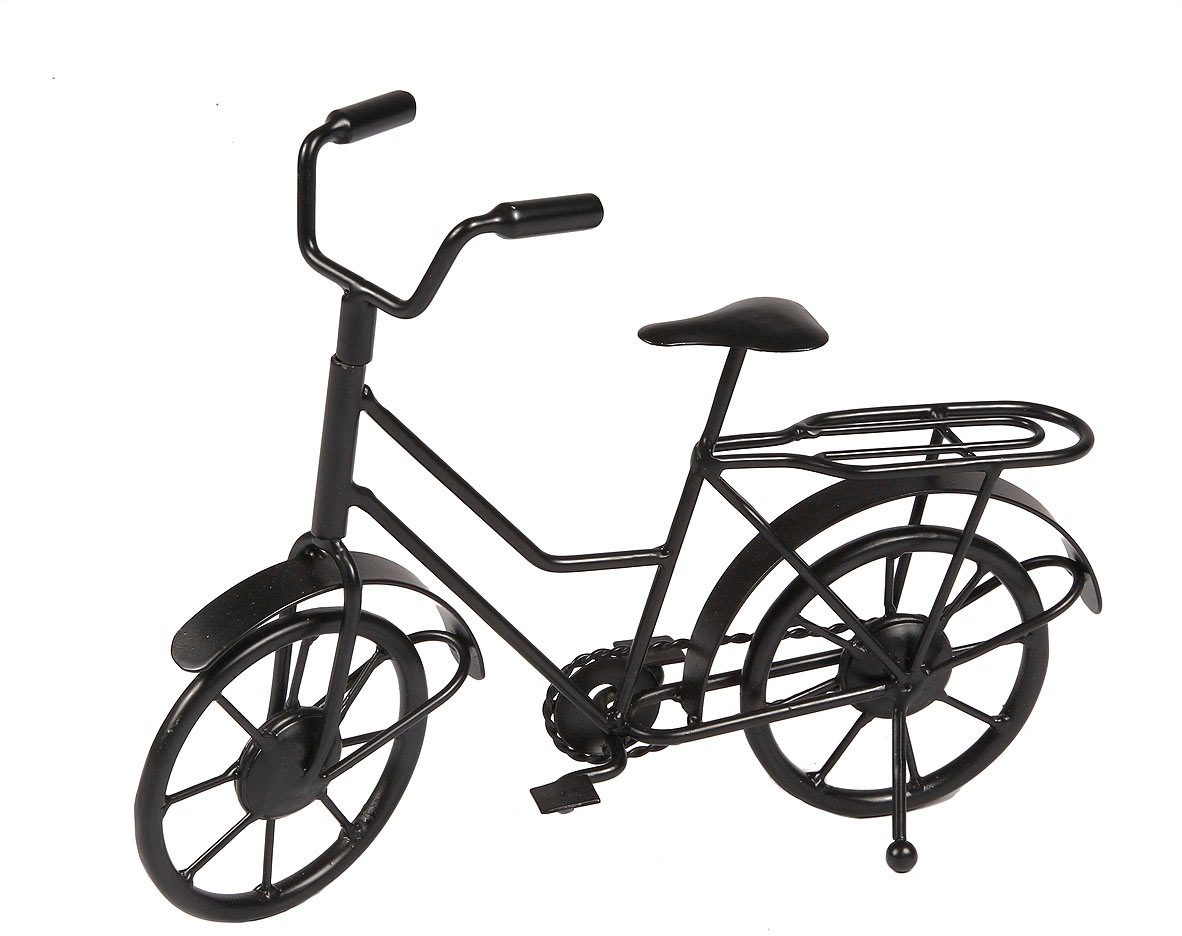 Ambiente Haus Wanddekoobjekt »Deko Fahrrad - schwarz 27cm« günstig online kaufen