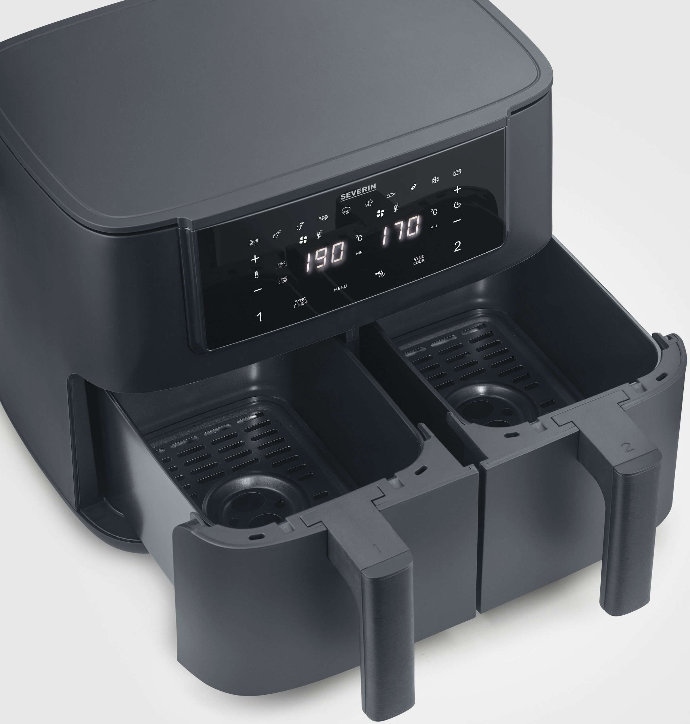 Severin Heißluftfritteuse »FR 2463   2 x 4 l "Dual"«, 2600 W
