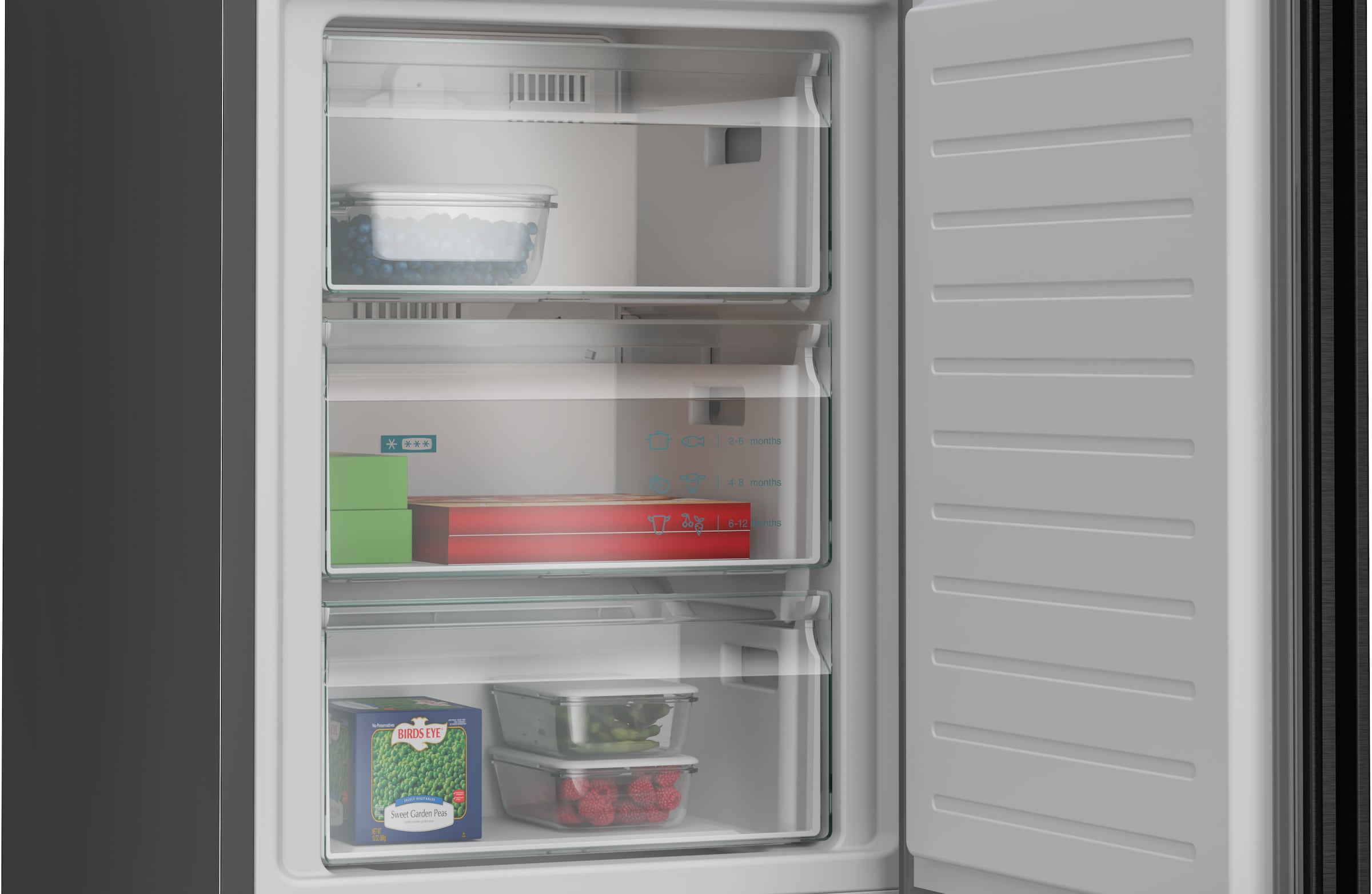 SIEMENS Kühl-/Gefrierkombination iQ300 »KG36NVXBG« 186 cm hoch 60 cm breit hyperFresh System für frisches Obst und Gemüse sowie Total noFrost