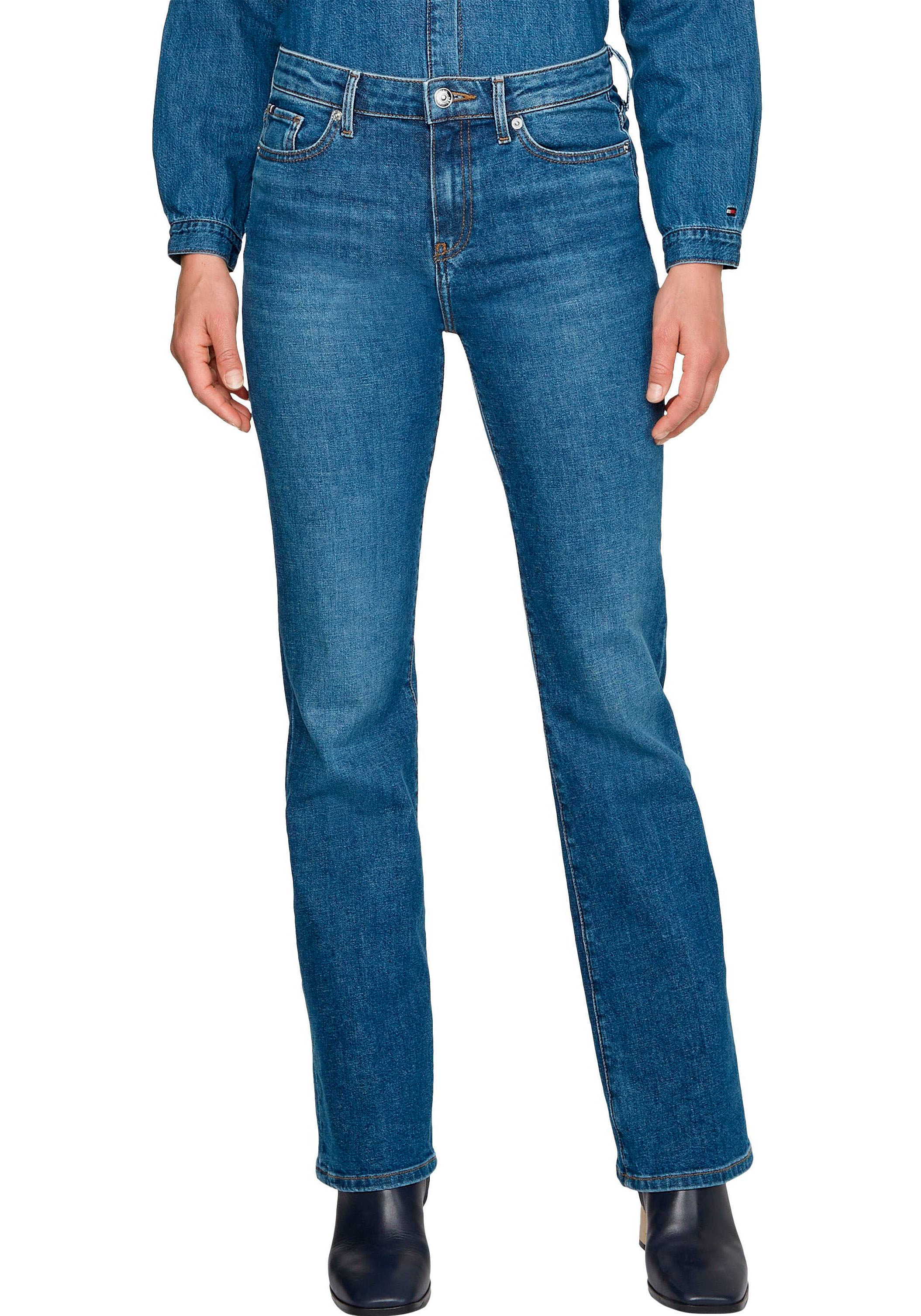 Tommy Hilfiger RW mit »BOOTCUT Badge bei Hilfiger Tommy online PATY«, Logo- Bootcut-Jeans